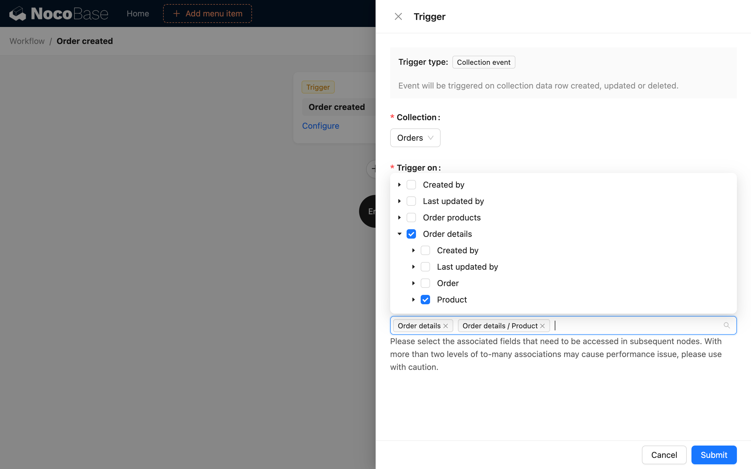 Loop Node_Example_Trigger Configuration