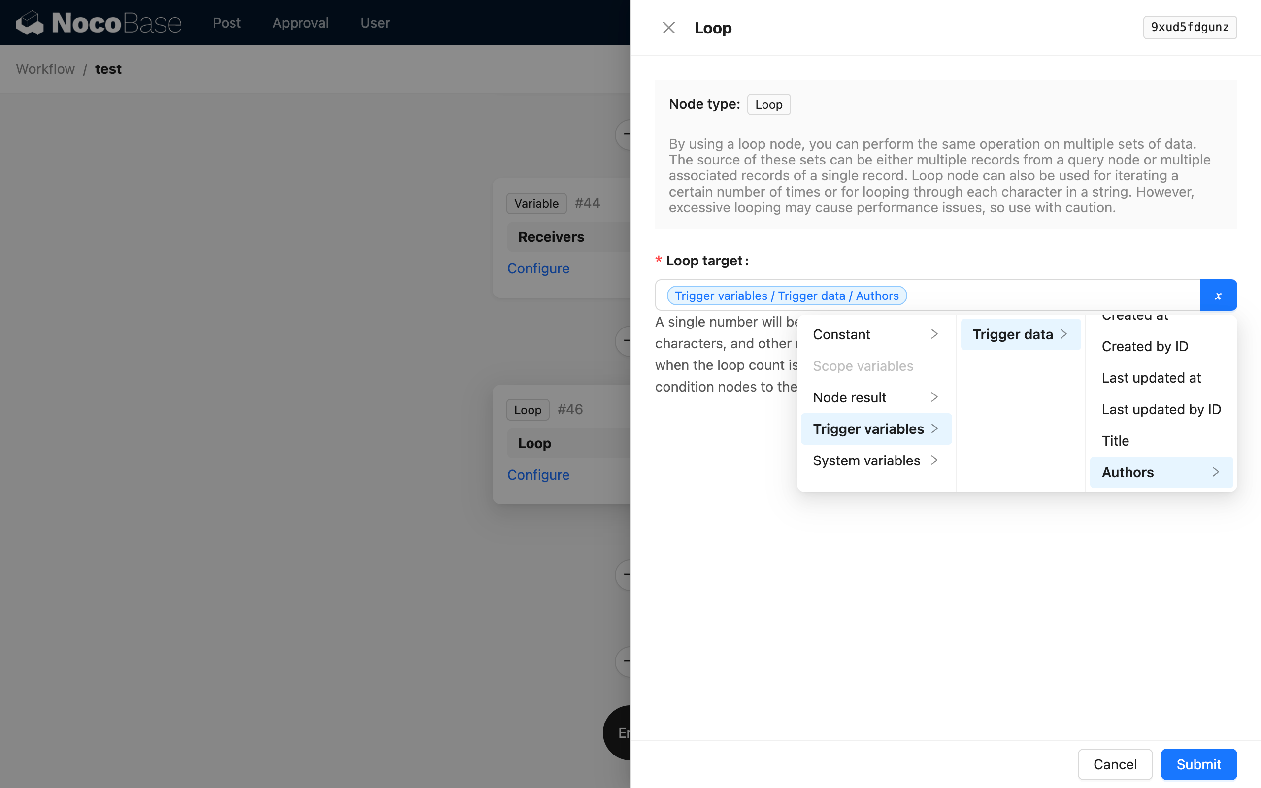 Loop through authors in the article