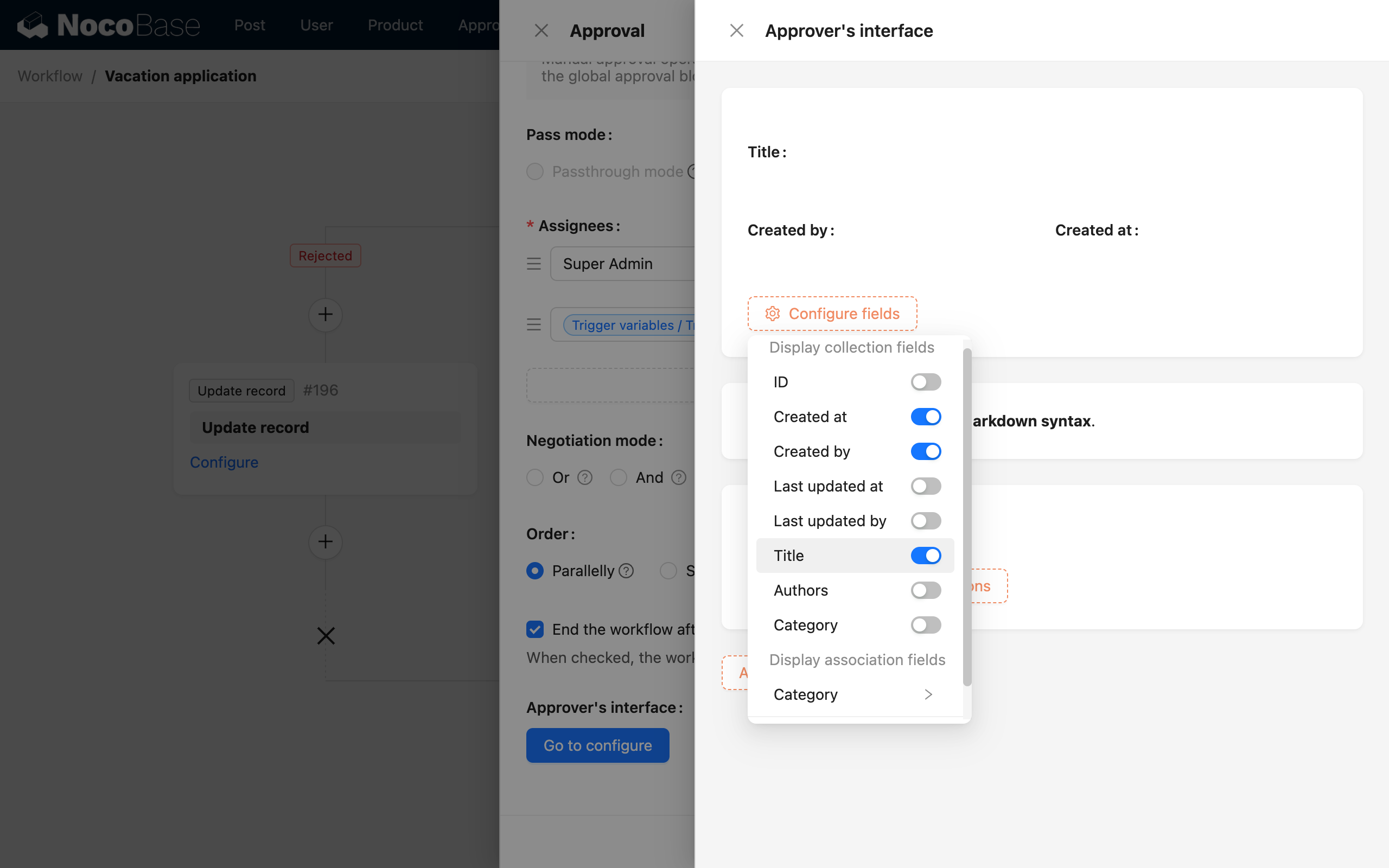 Details Block Configuration