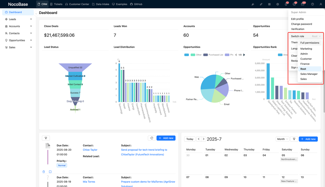 NocoBase CRM
