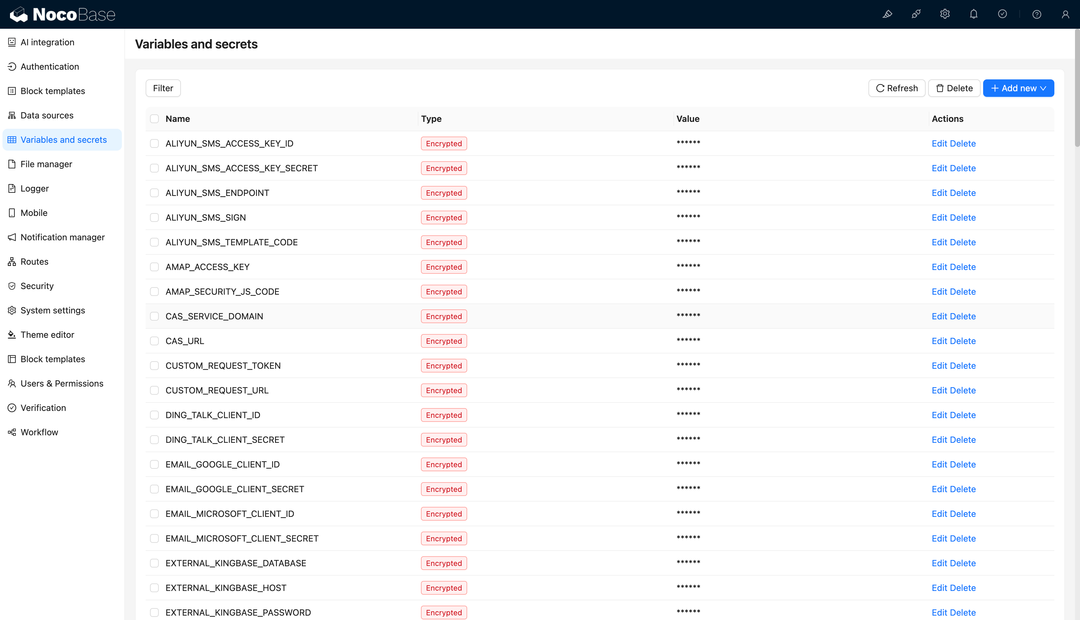 Environment Variables Screenshot