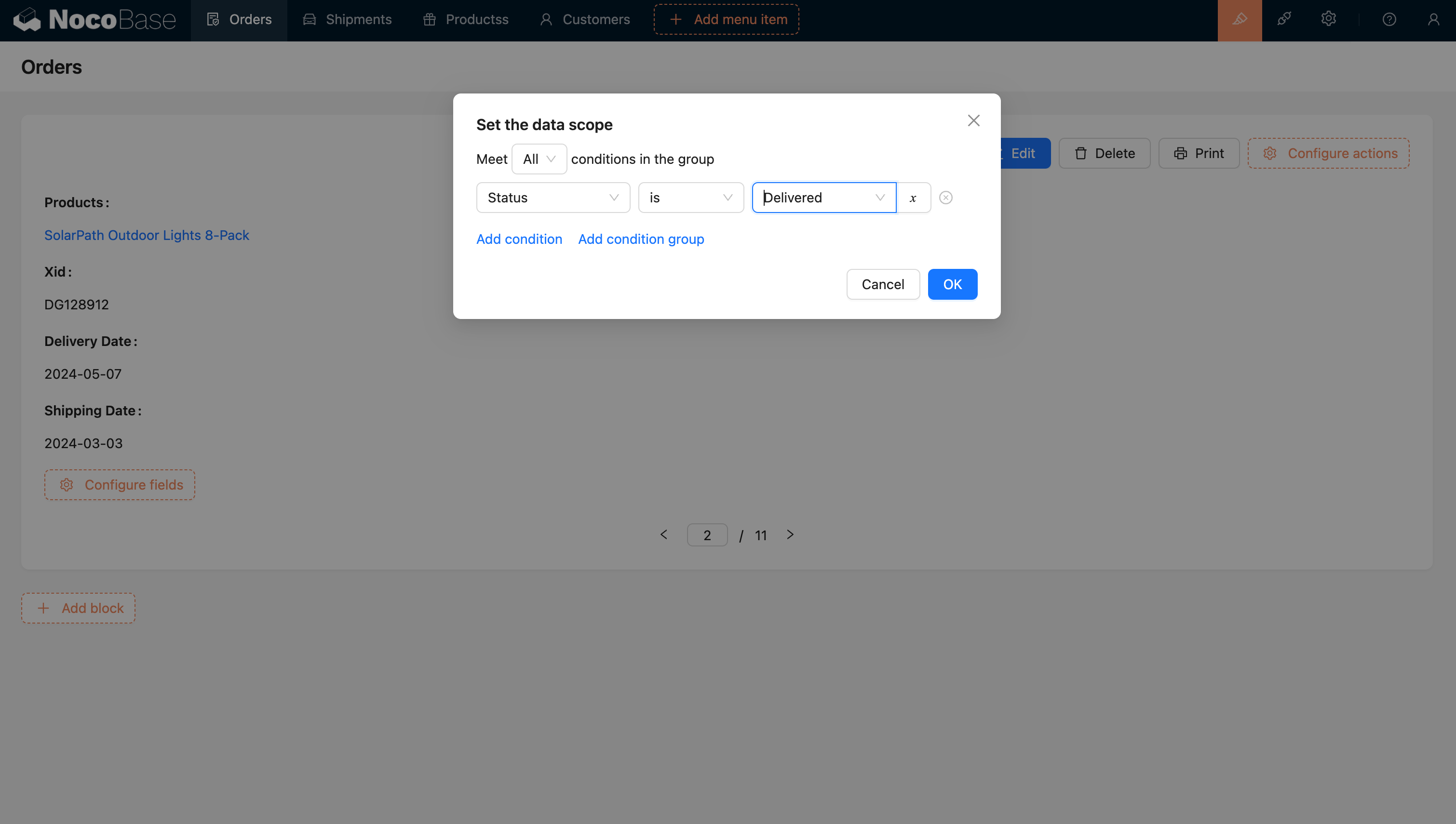詳細ブロック - NocoBase