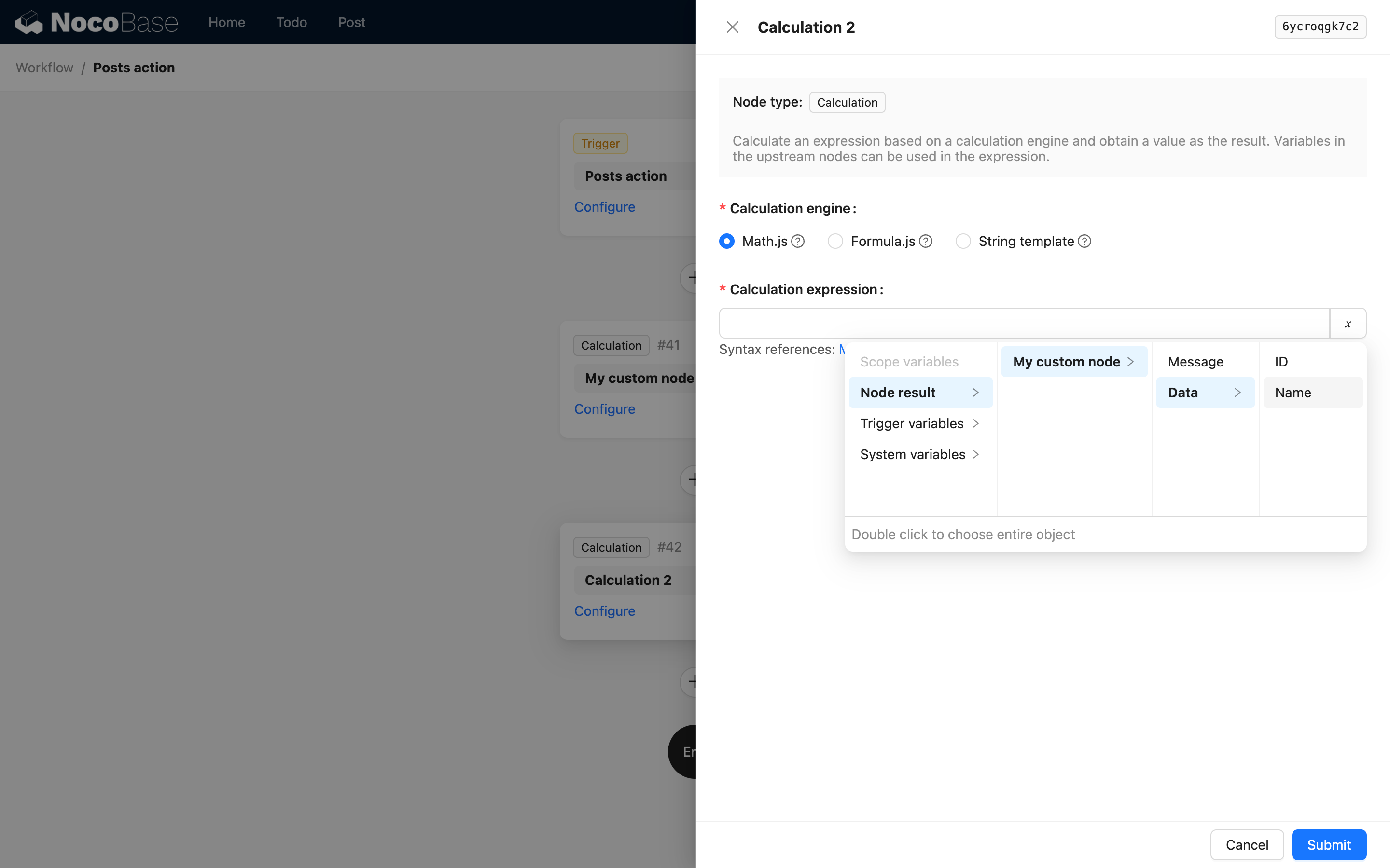Mapped Result Variables