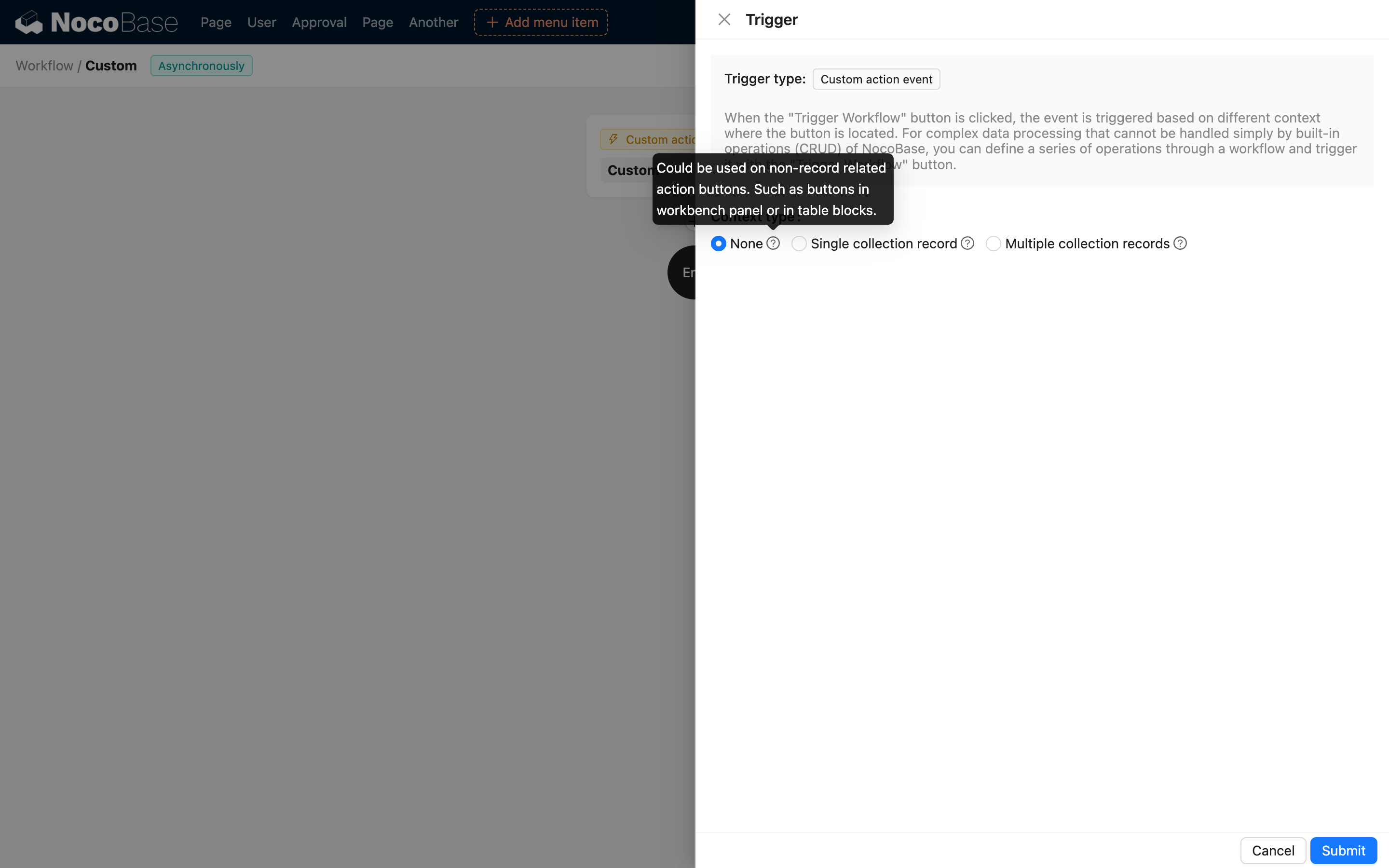 Trigger Configuration_Context Type