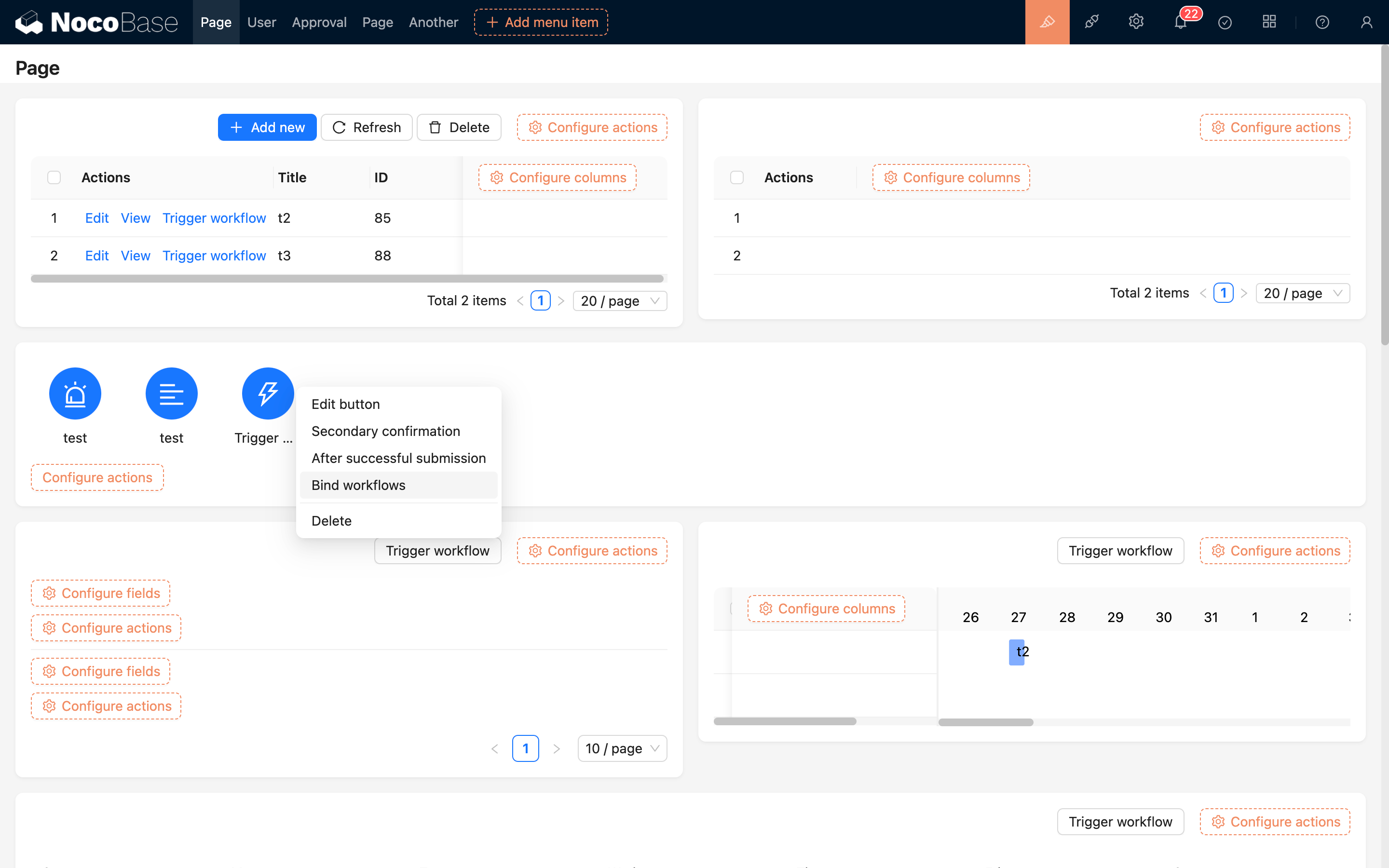 Bind Workflow to Button_Action Bar