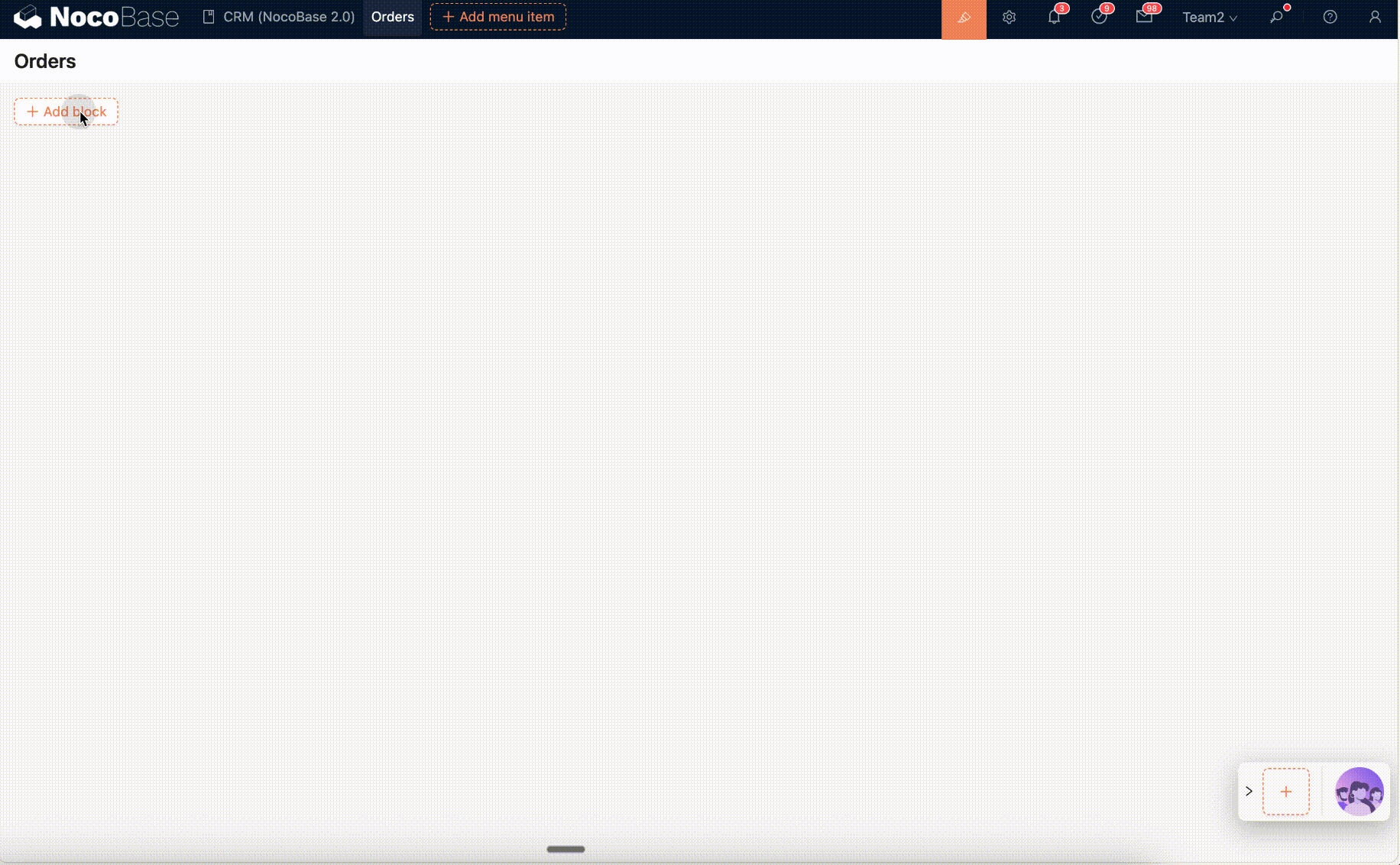 Reference block add and configure demo