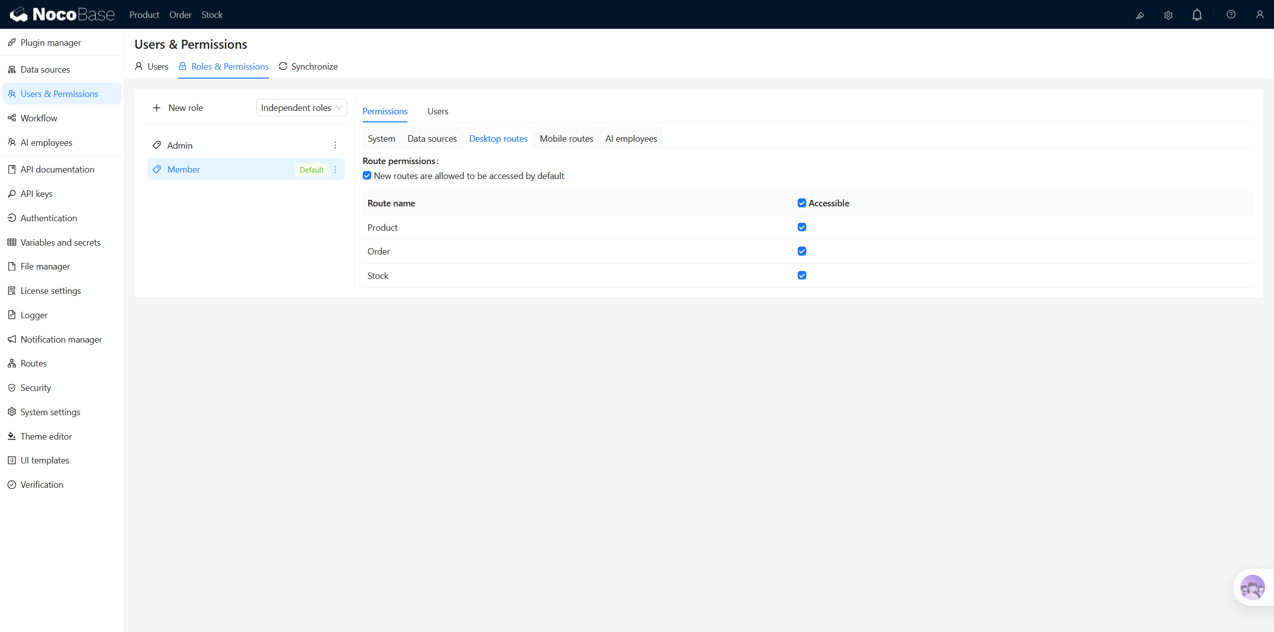 Batch configuring page permissions