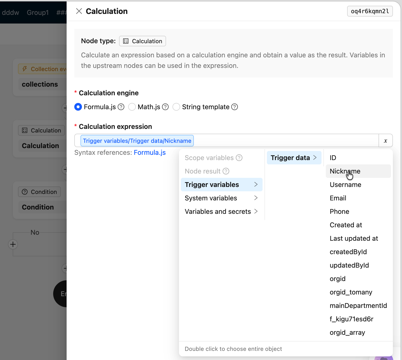 WorkflowVariableInput