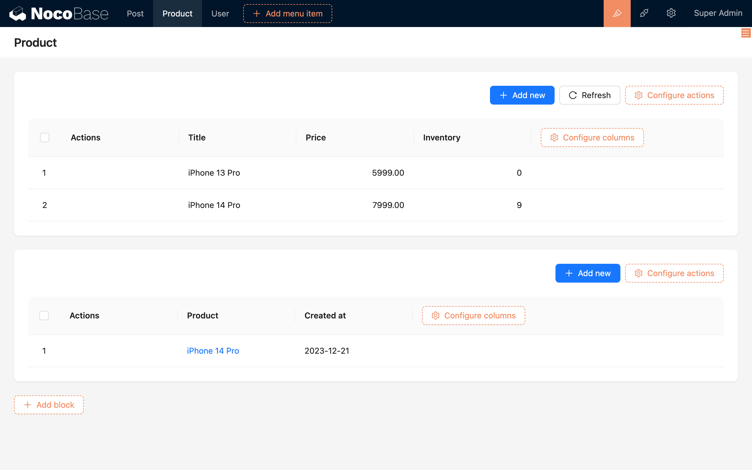Collection Event_Example_New Order Execution Result