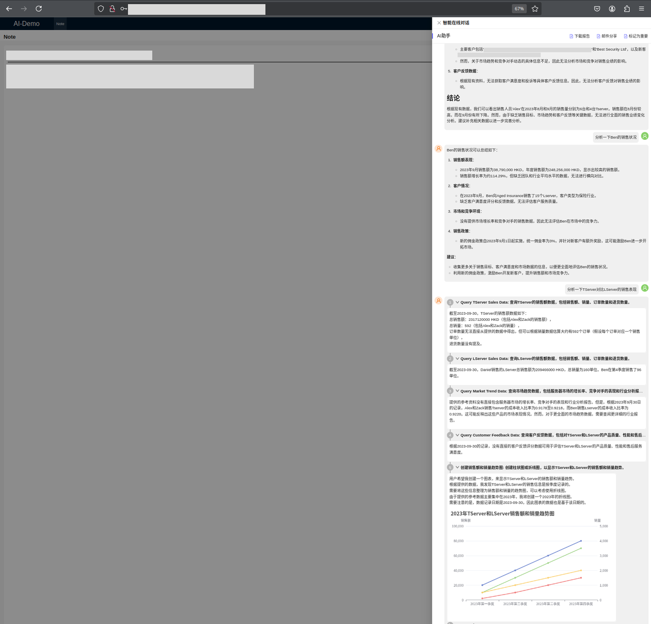 Power the data infrastructure behind the AI Q&A module