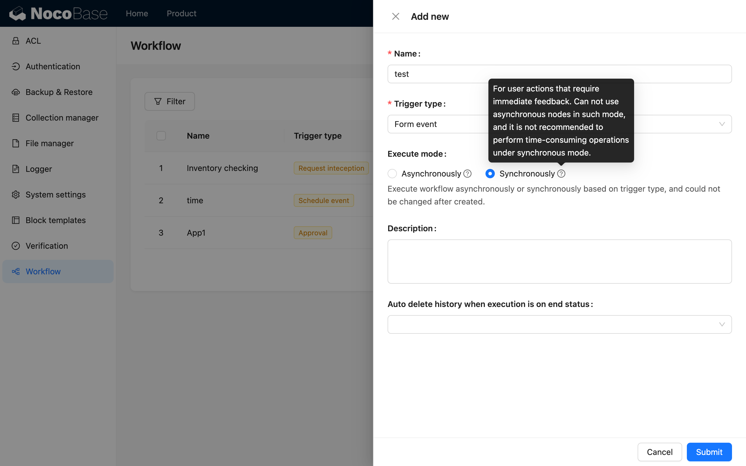 Sync Mode_Create Sync Workflow