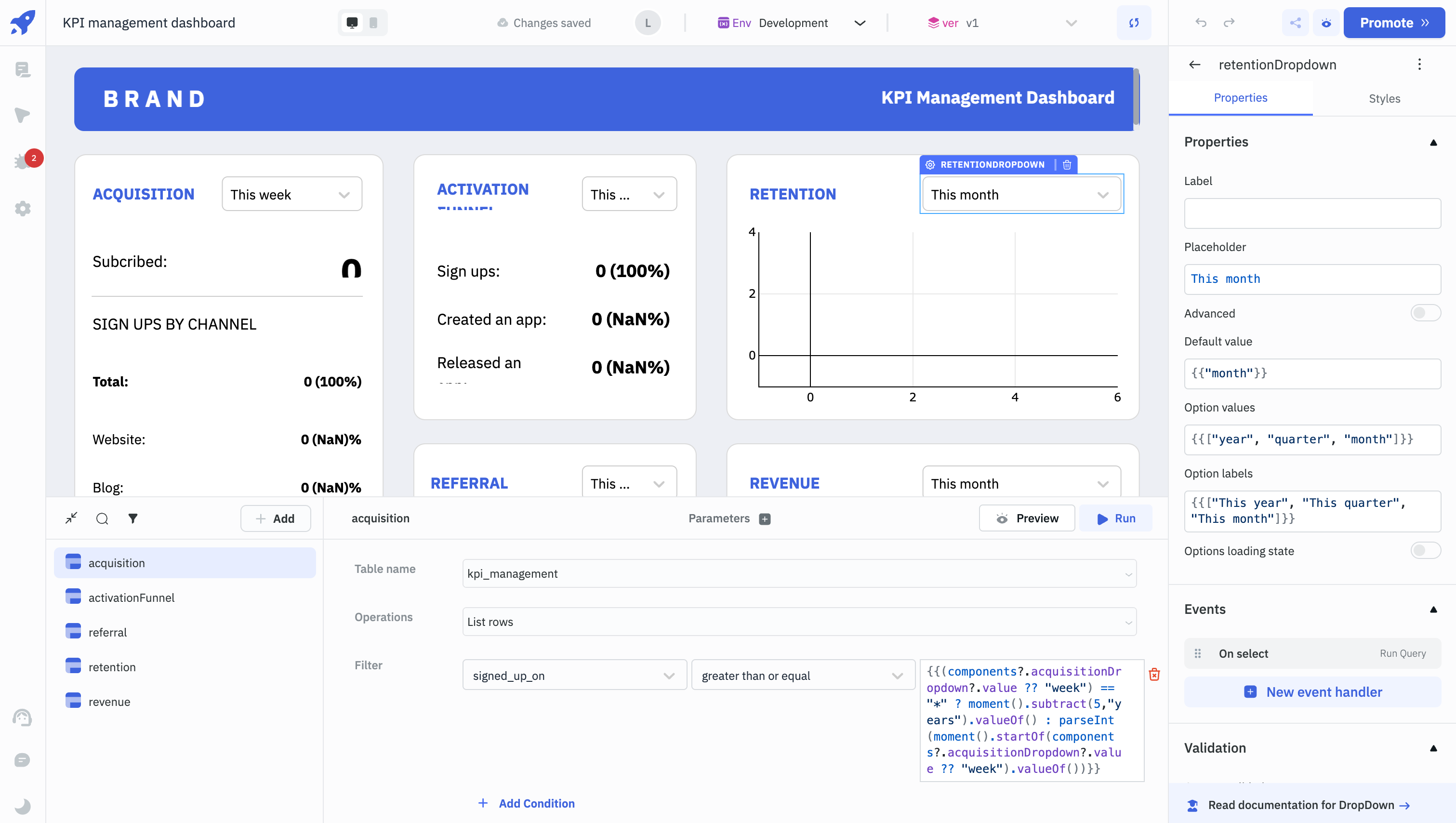 ToolJet Setup Page