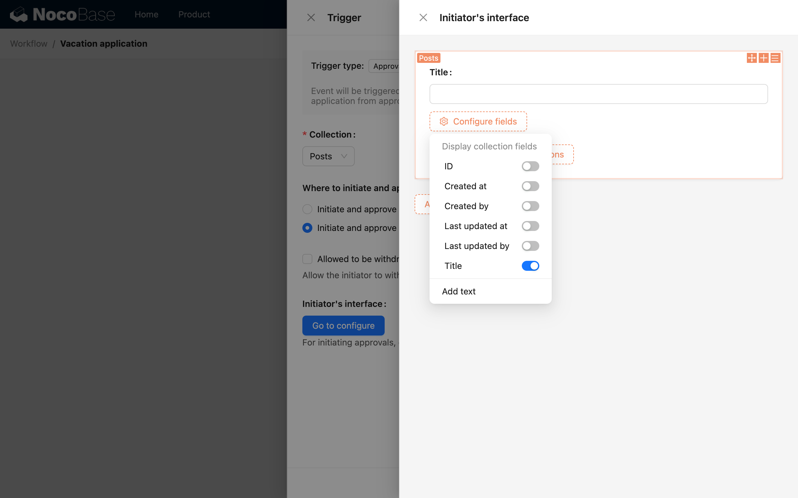 Approval Trigger_Trigger Configuration_Initiator Form_Field Configuration