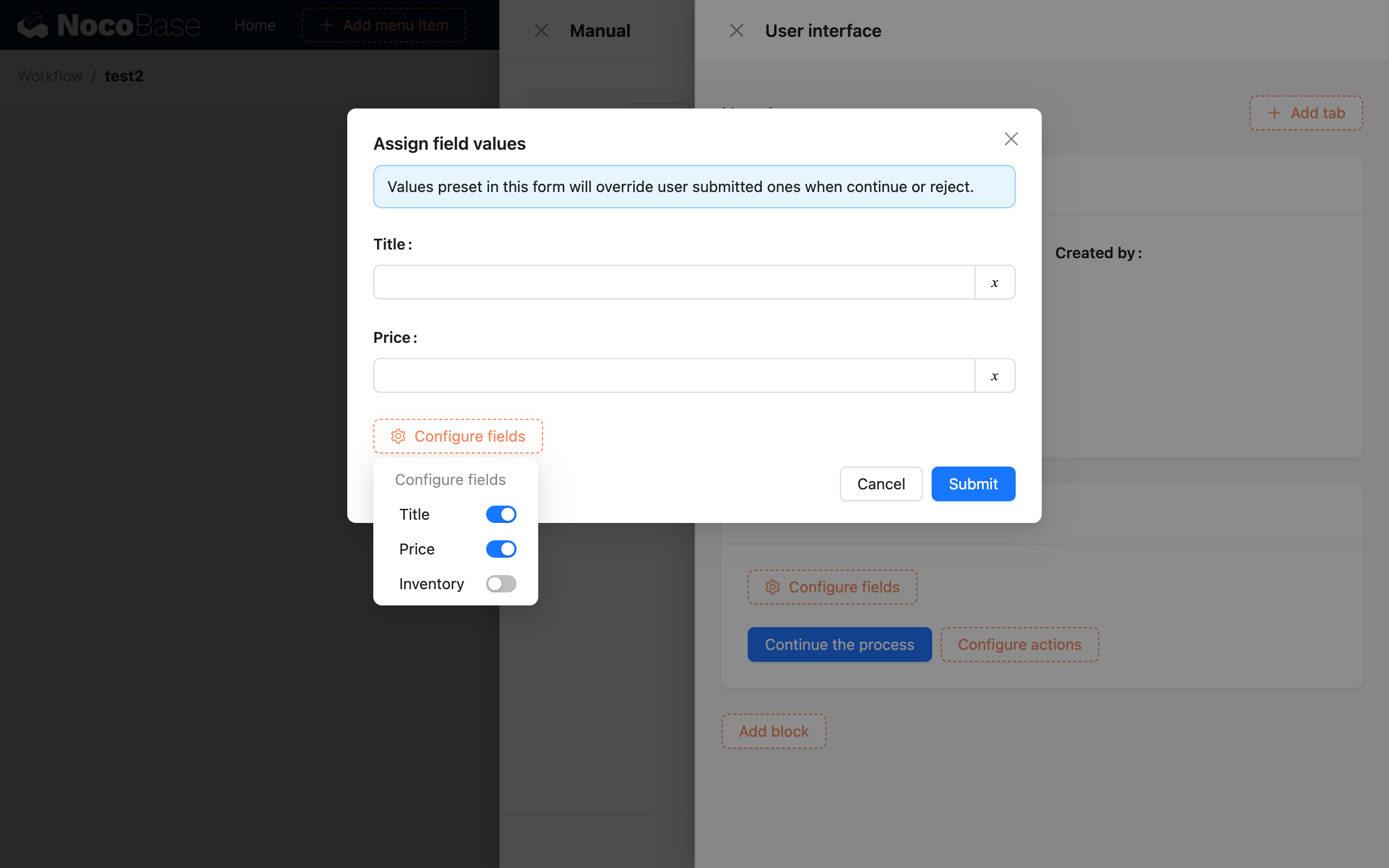 Manual Node_Node Configuration_Interface Configuration_Form Button_Set Form Values Popup