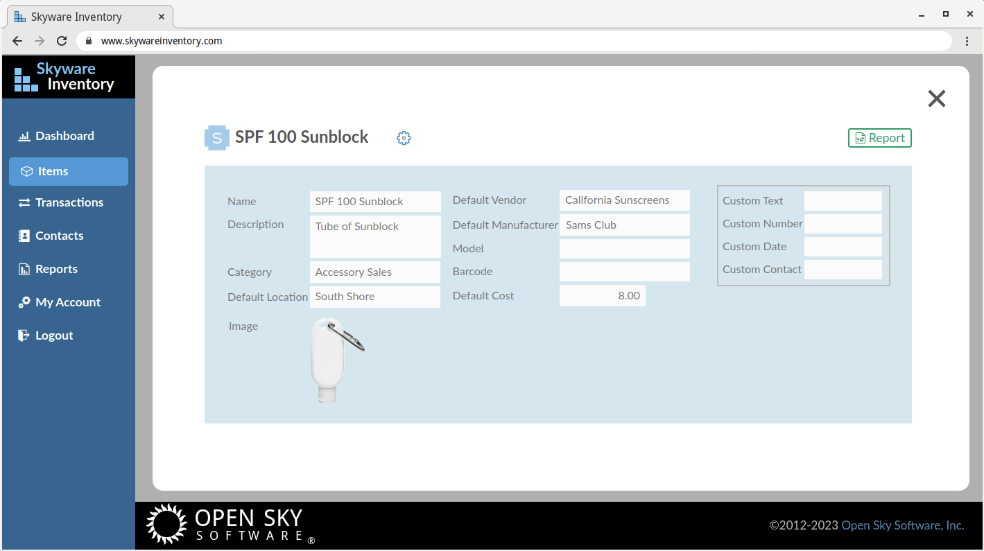 Skyware Inventory