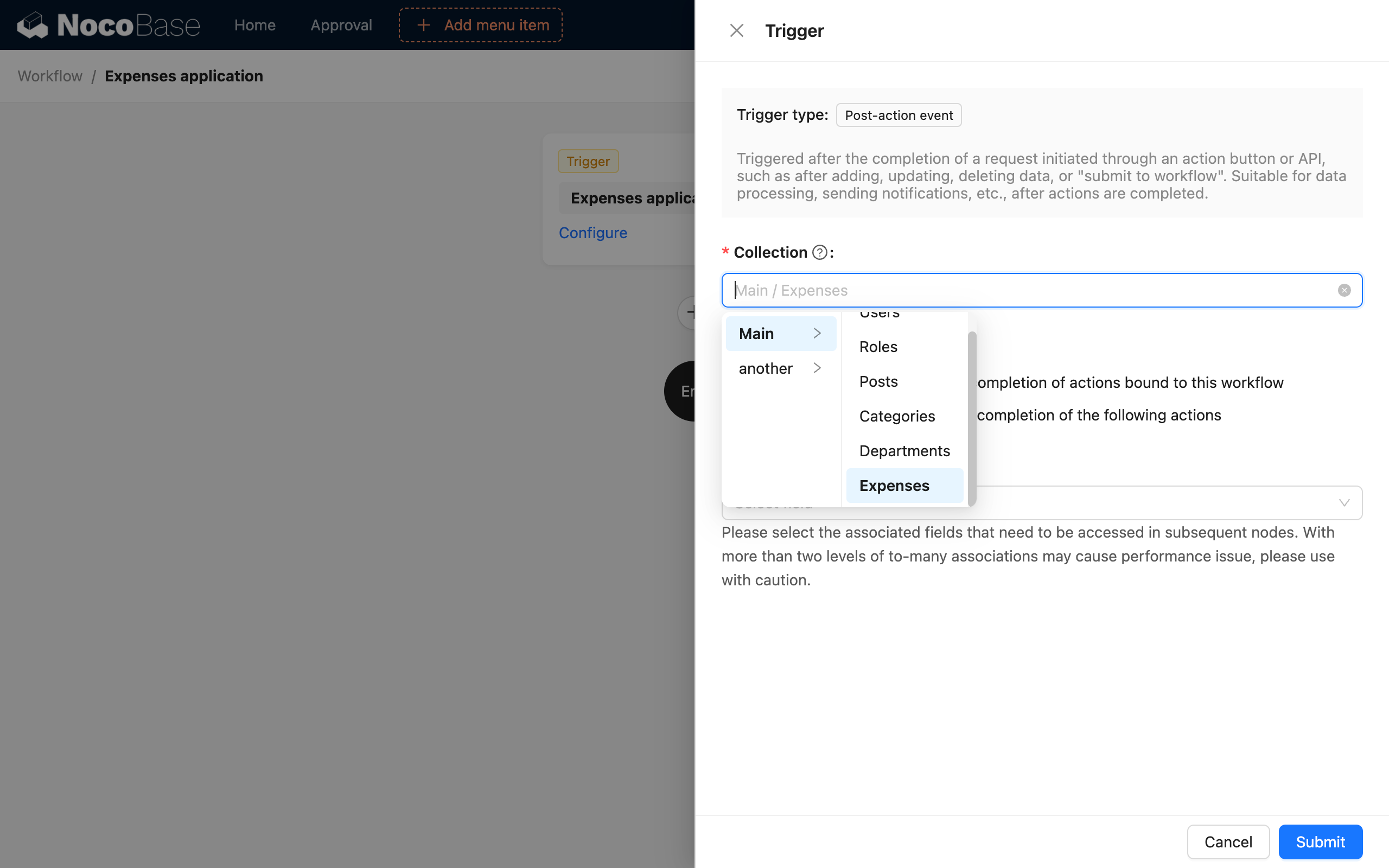 Example_Trigger Configuration_Select Collection