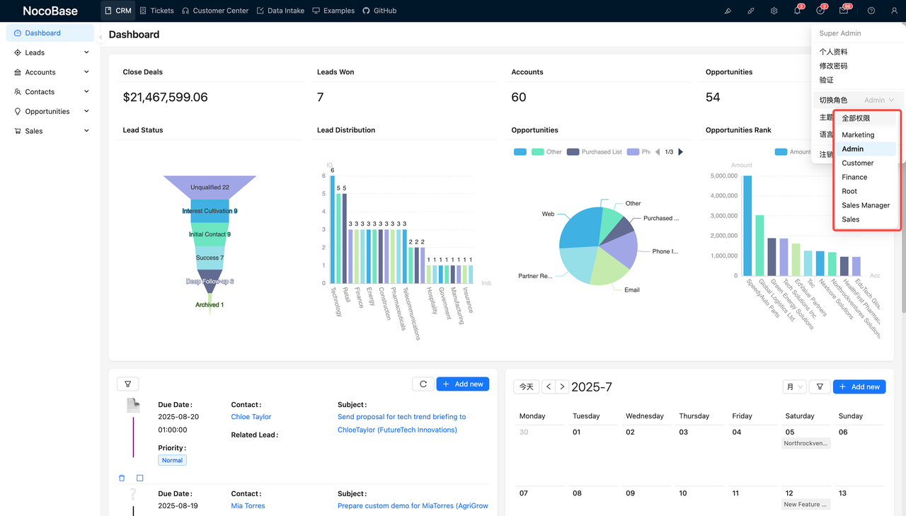 NocoBase CRM