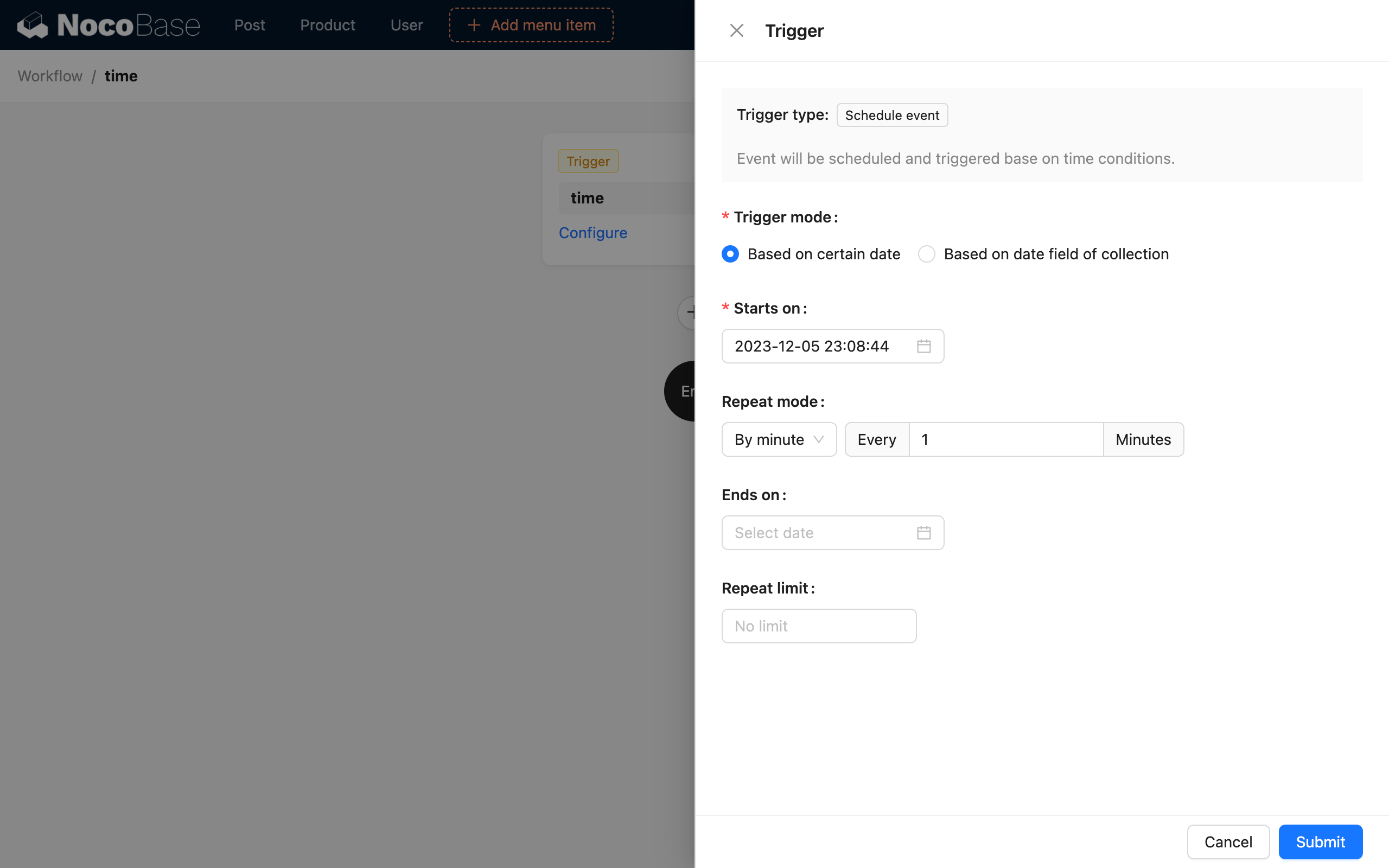 Scheduled Task_Trigger Configuration_Custom Time Mode