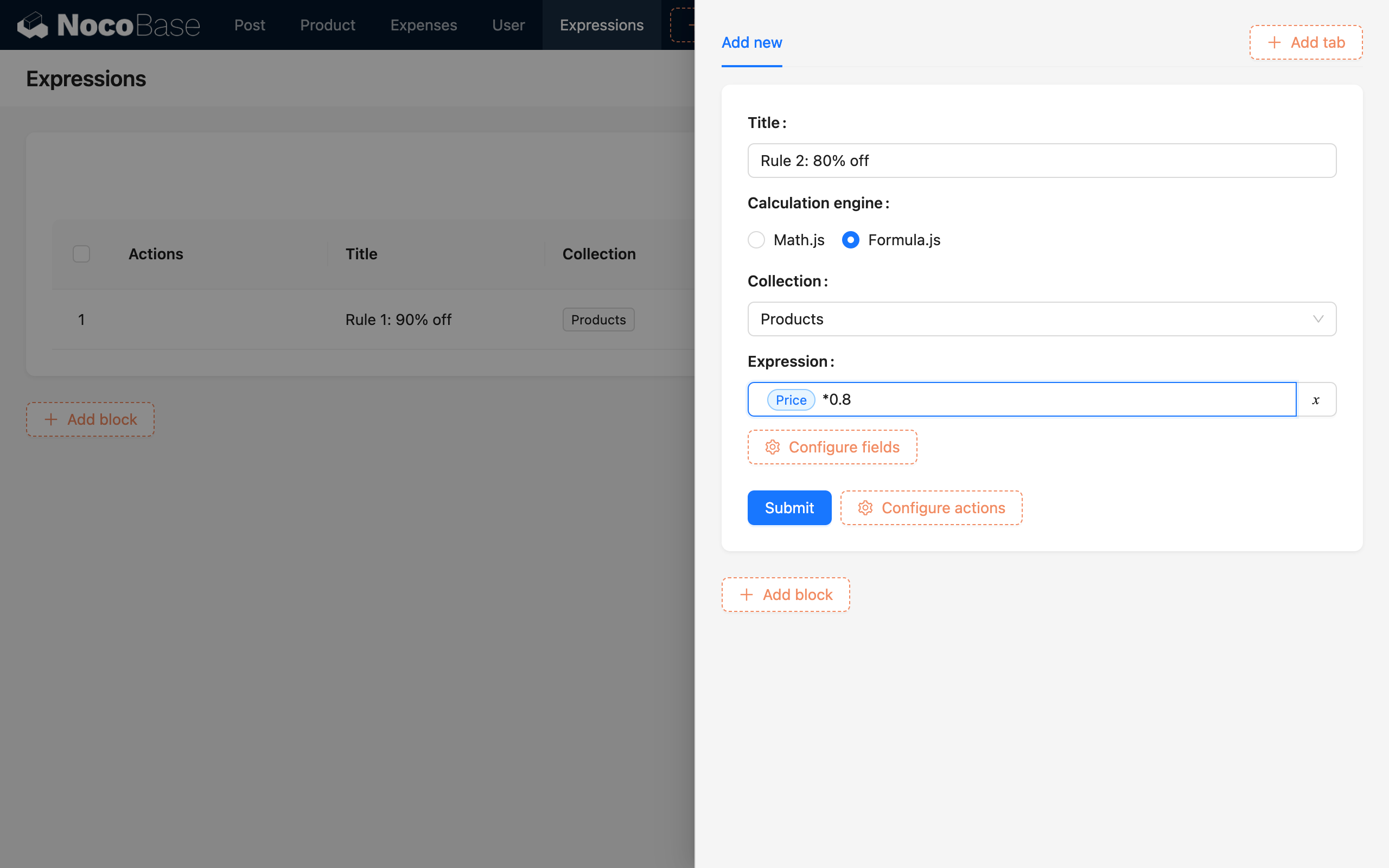 Entering Expression Data
