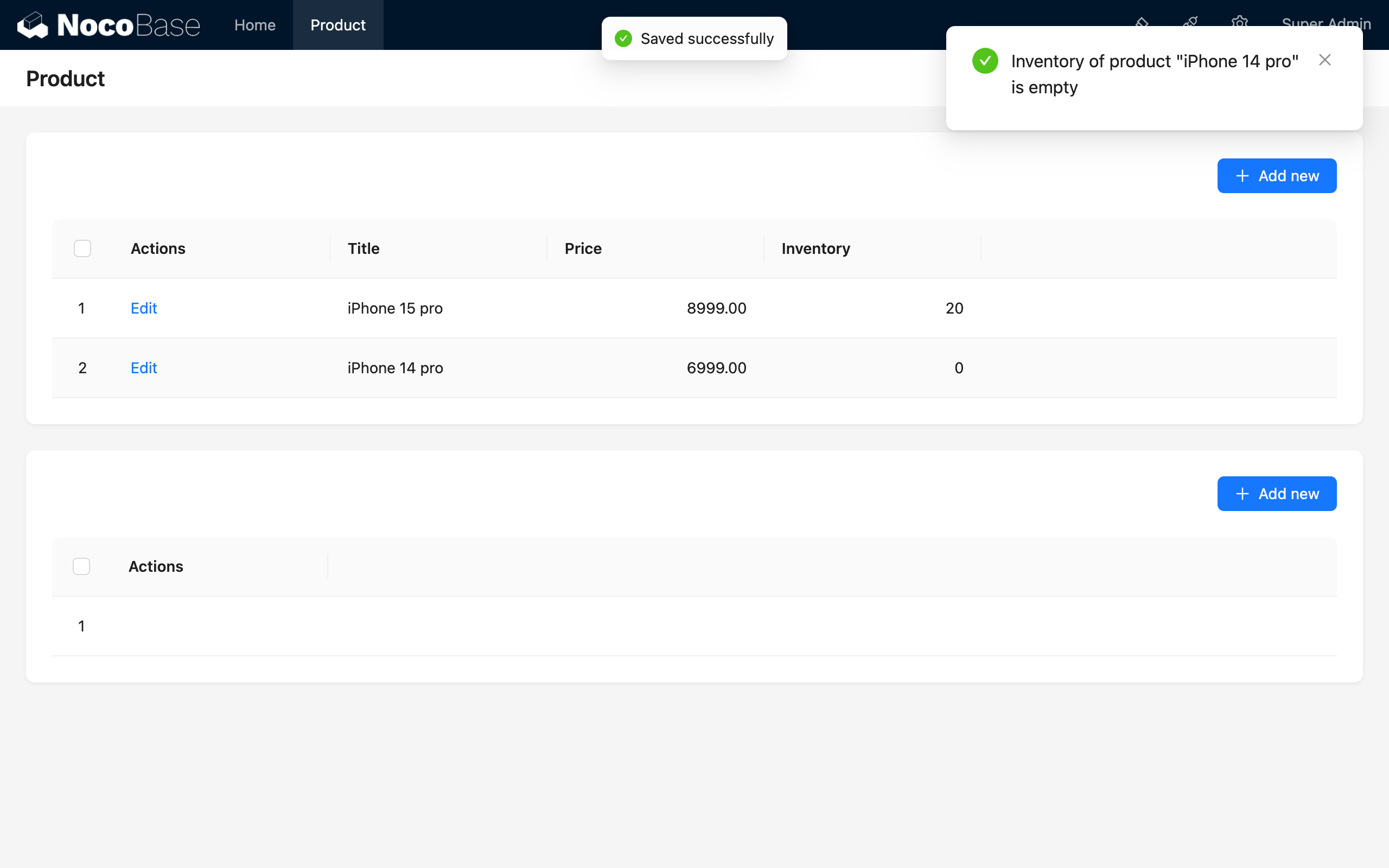 Success Status Response Message