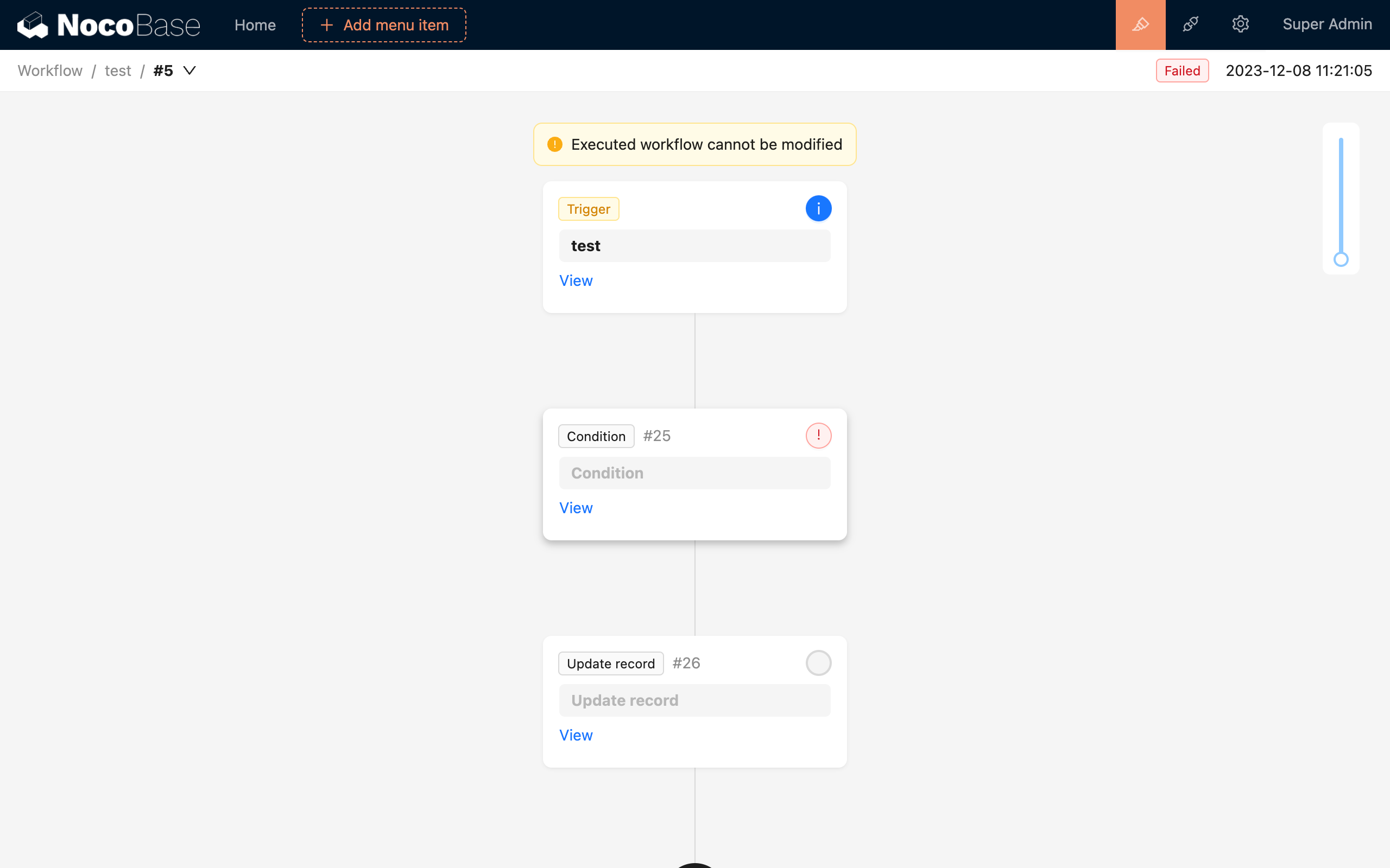 Node execution failed