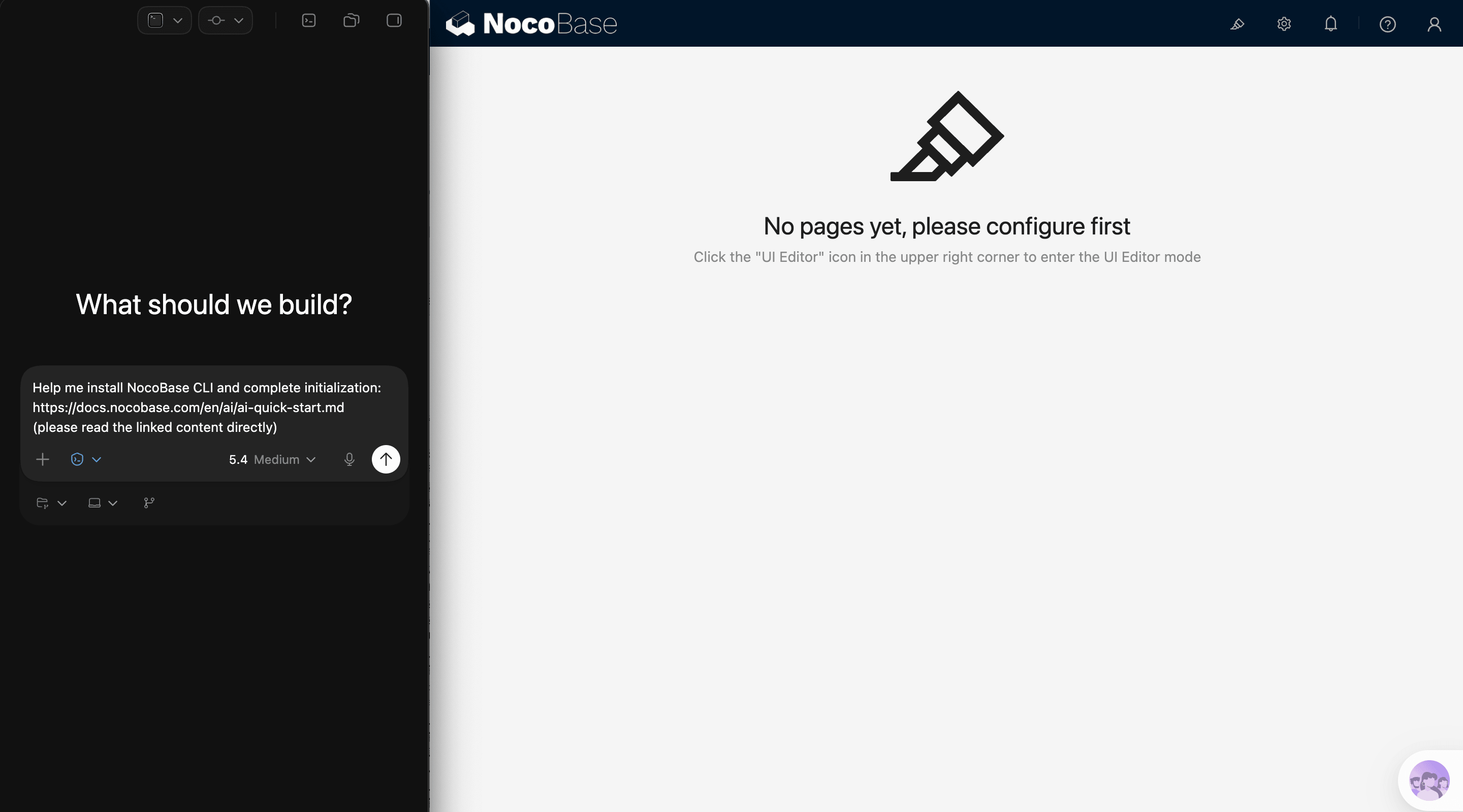NocoBase 演示界面