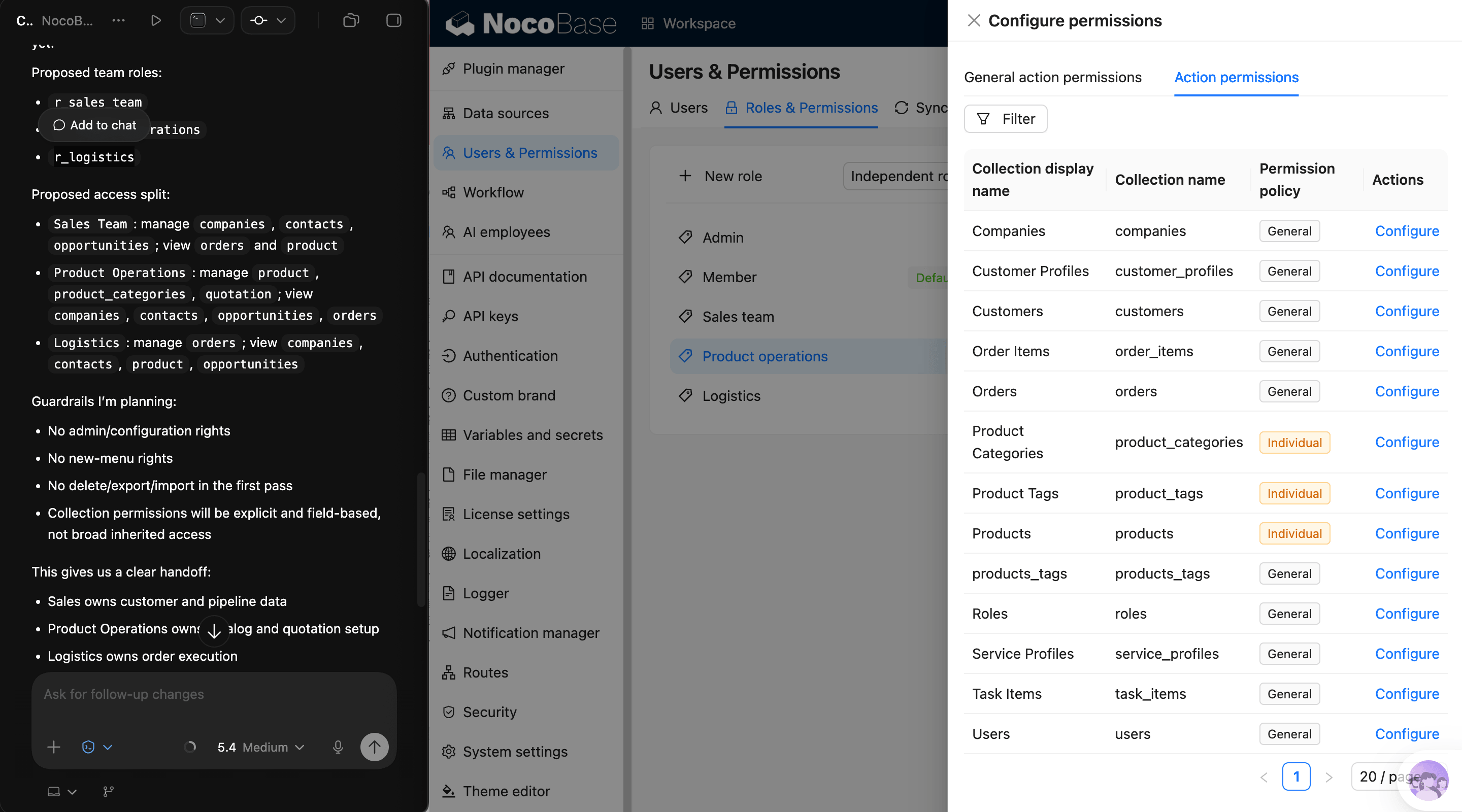 NocoBase 演示界面