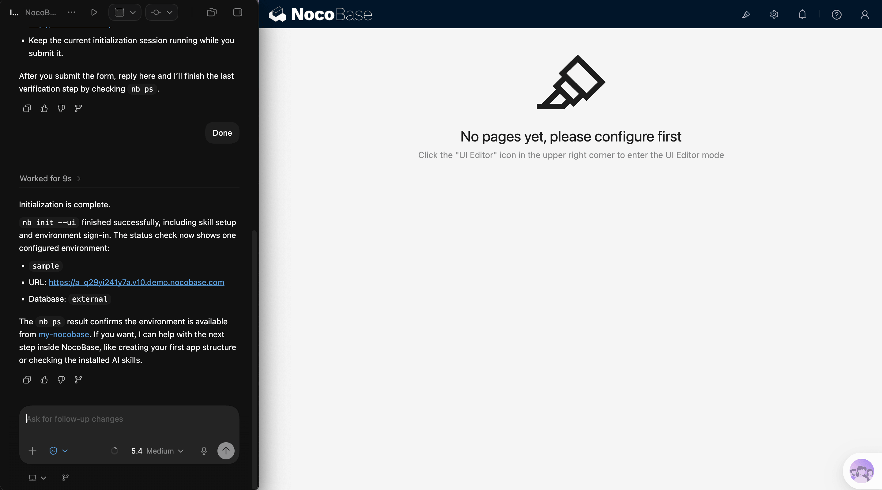 NocoBase 演示界面