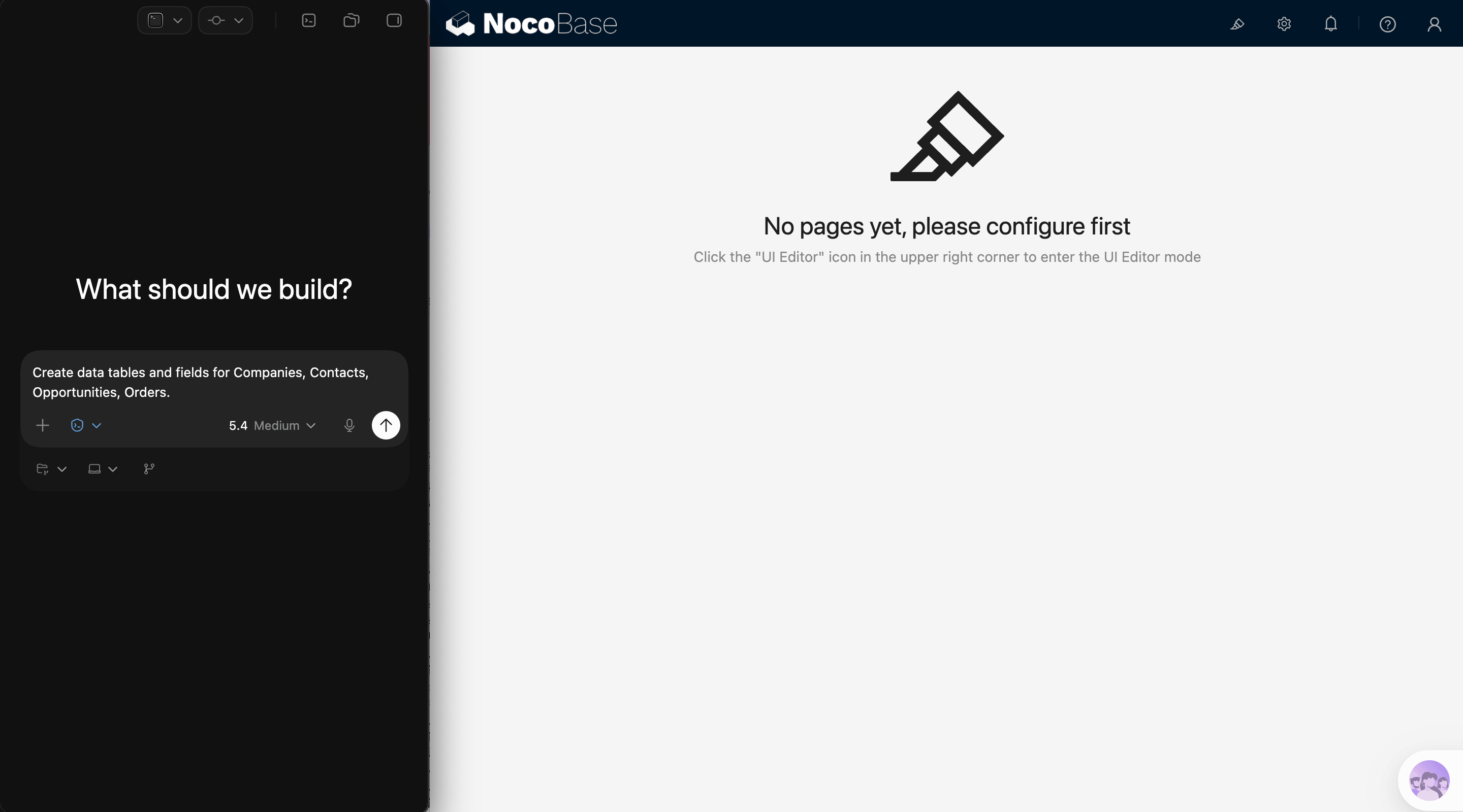 NocoBase 演示界面