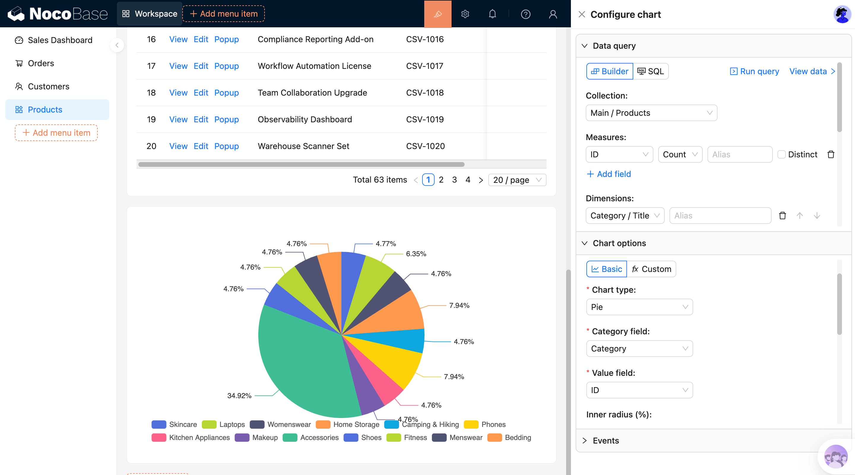 NocoBase 演示界面