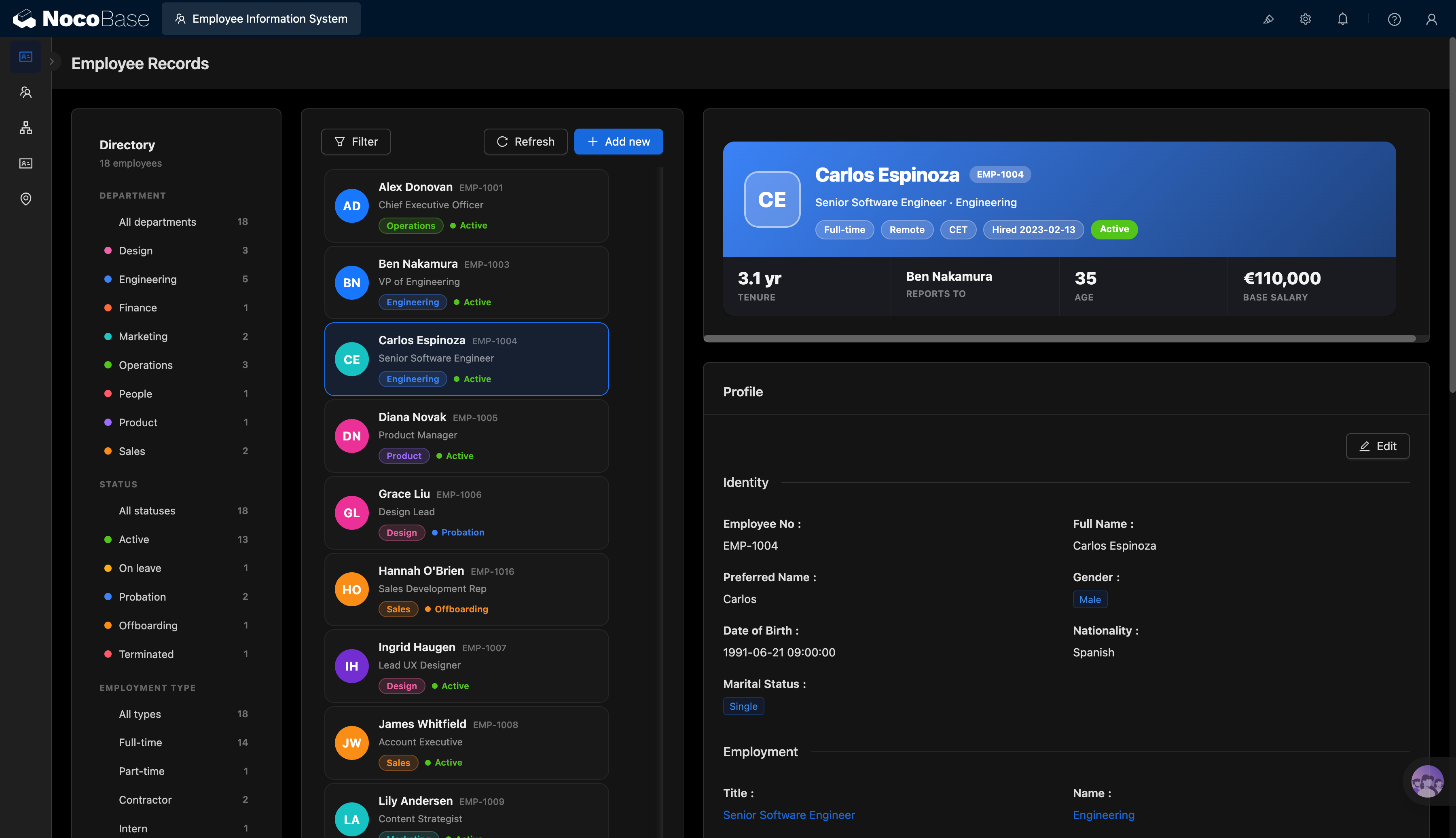 Employee Information System