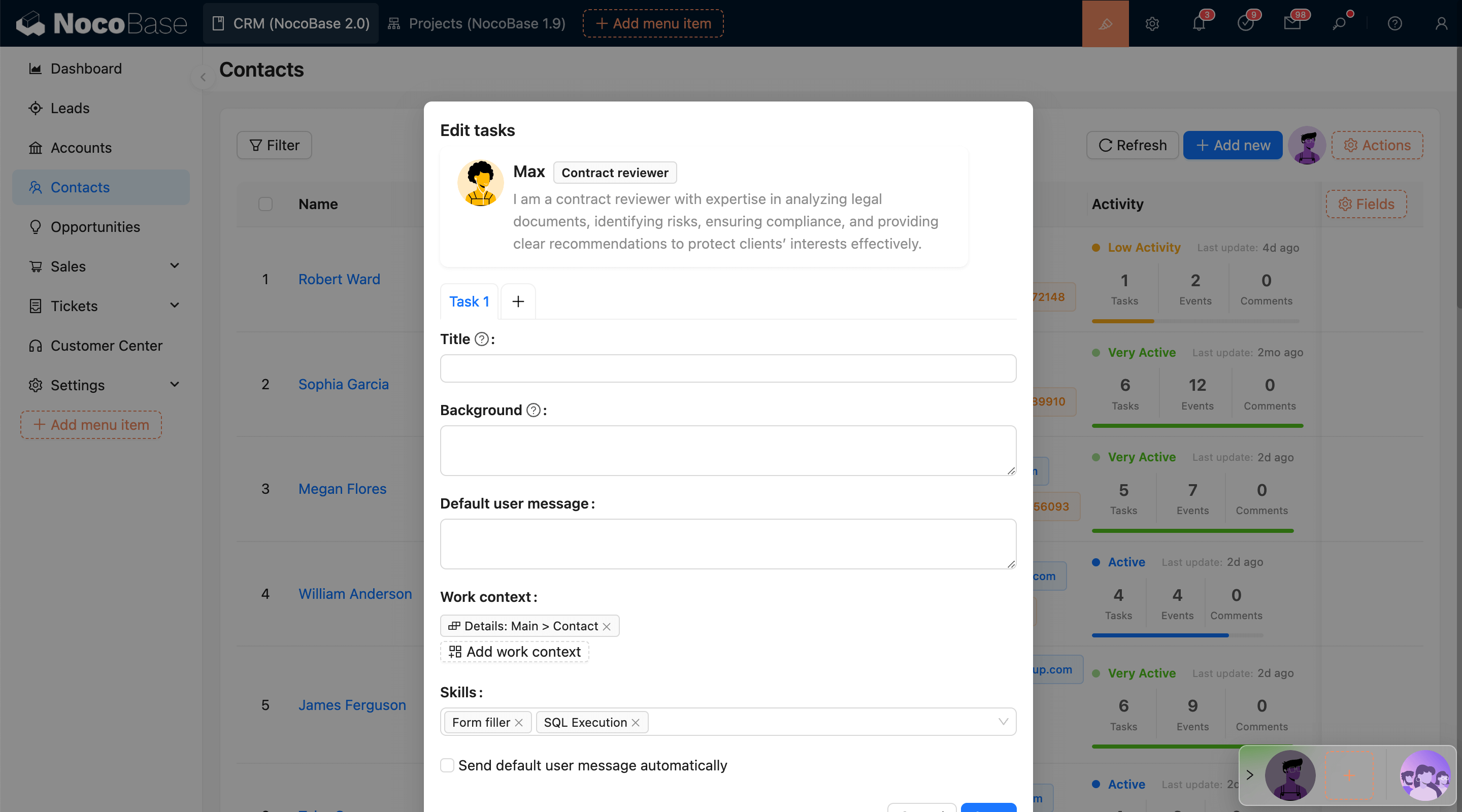 NocoBase 演示界面