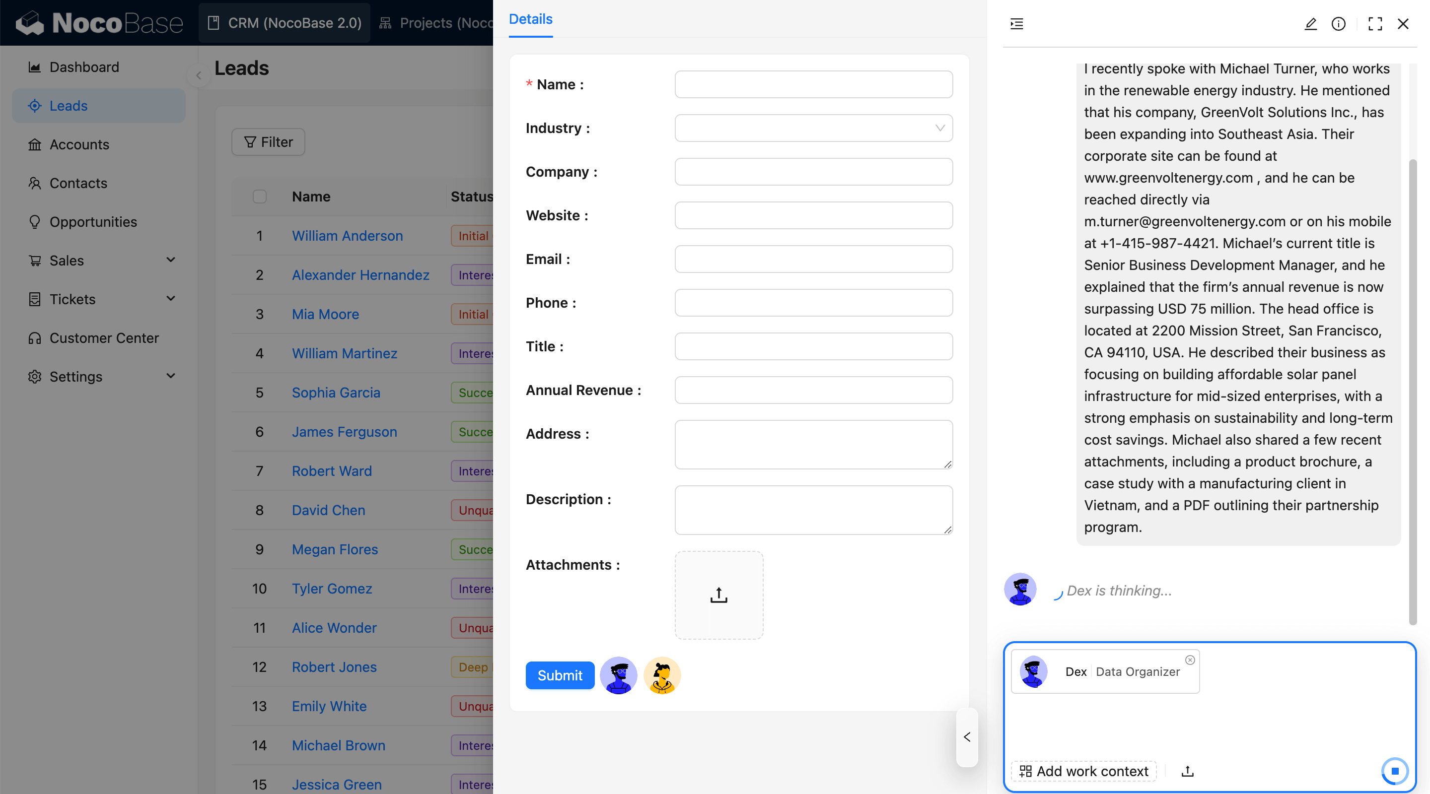 NocoBase 演示界面
