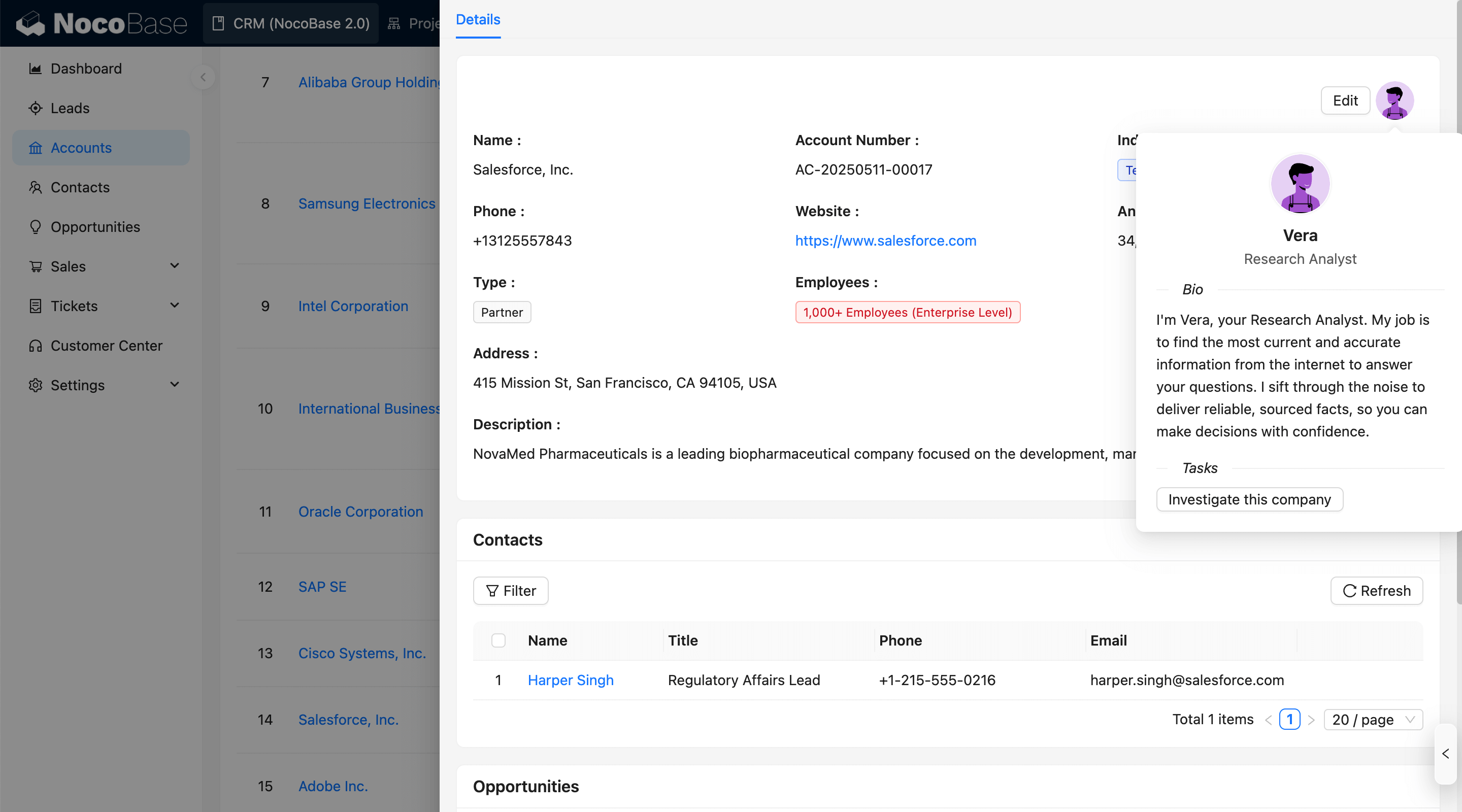 NocoBase 演示界面