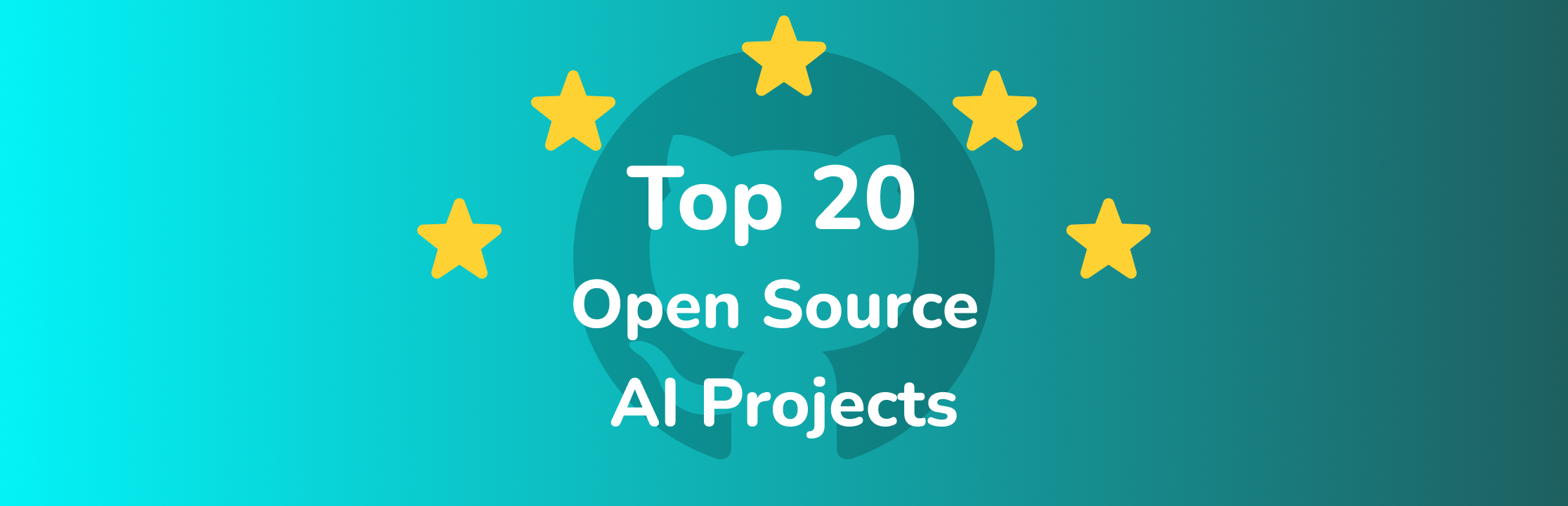 GitHub 上 Star 数量前 20 的开源 AI 项目