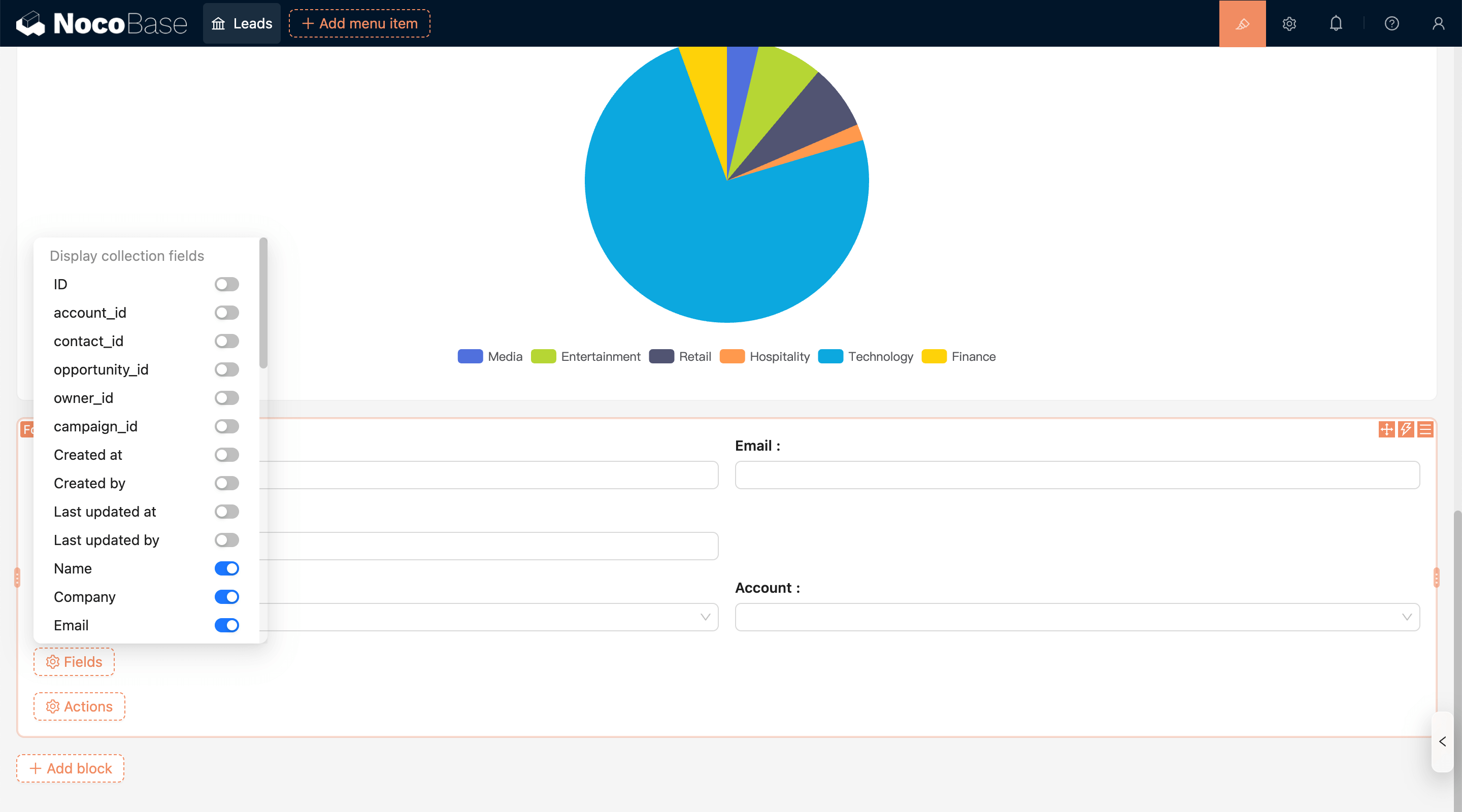 NocoBase 演示界面