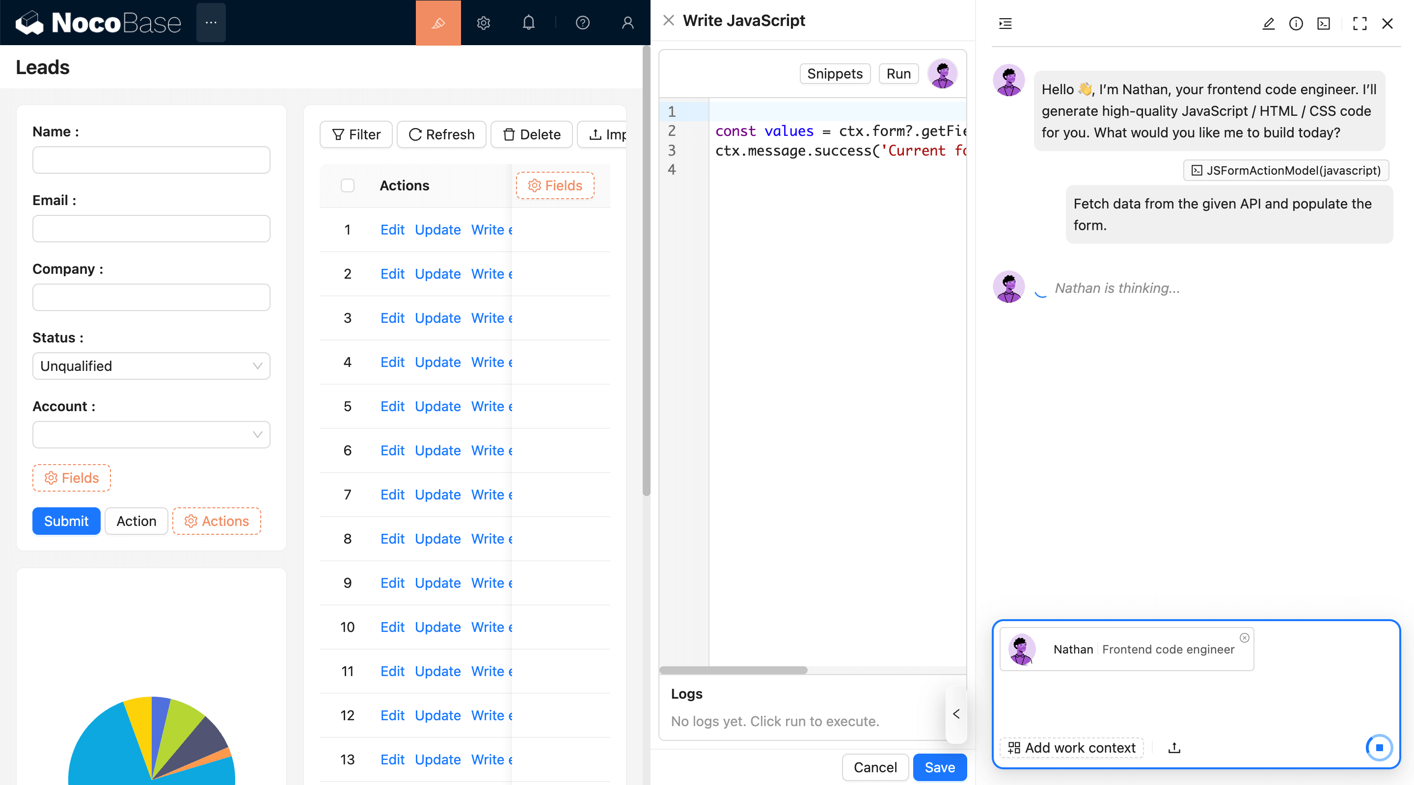 NocoBase 演示界面