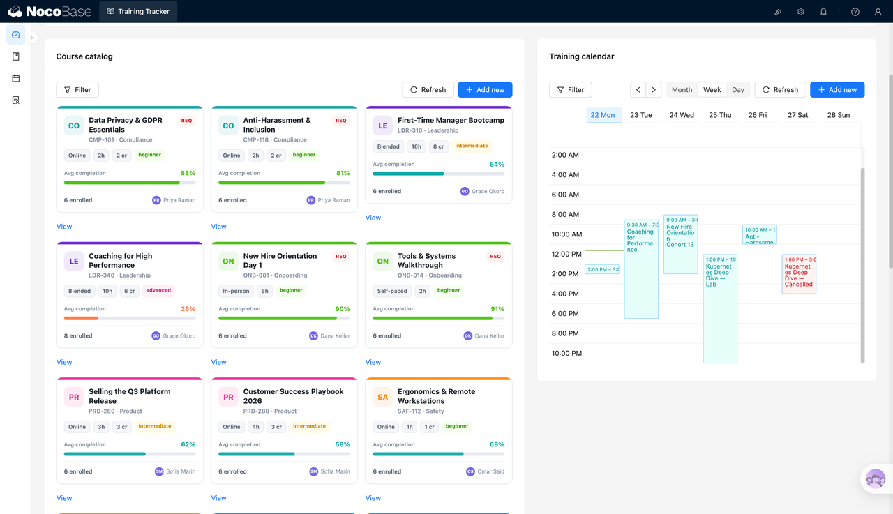 Training Tracker