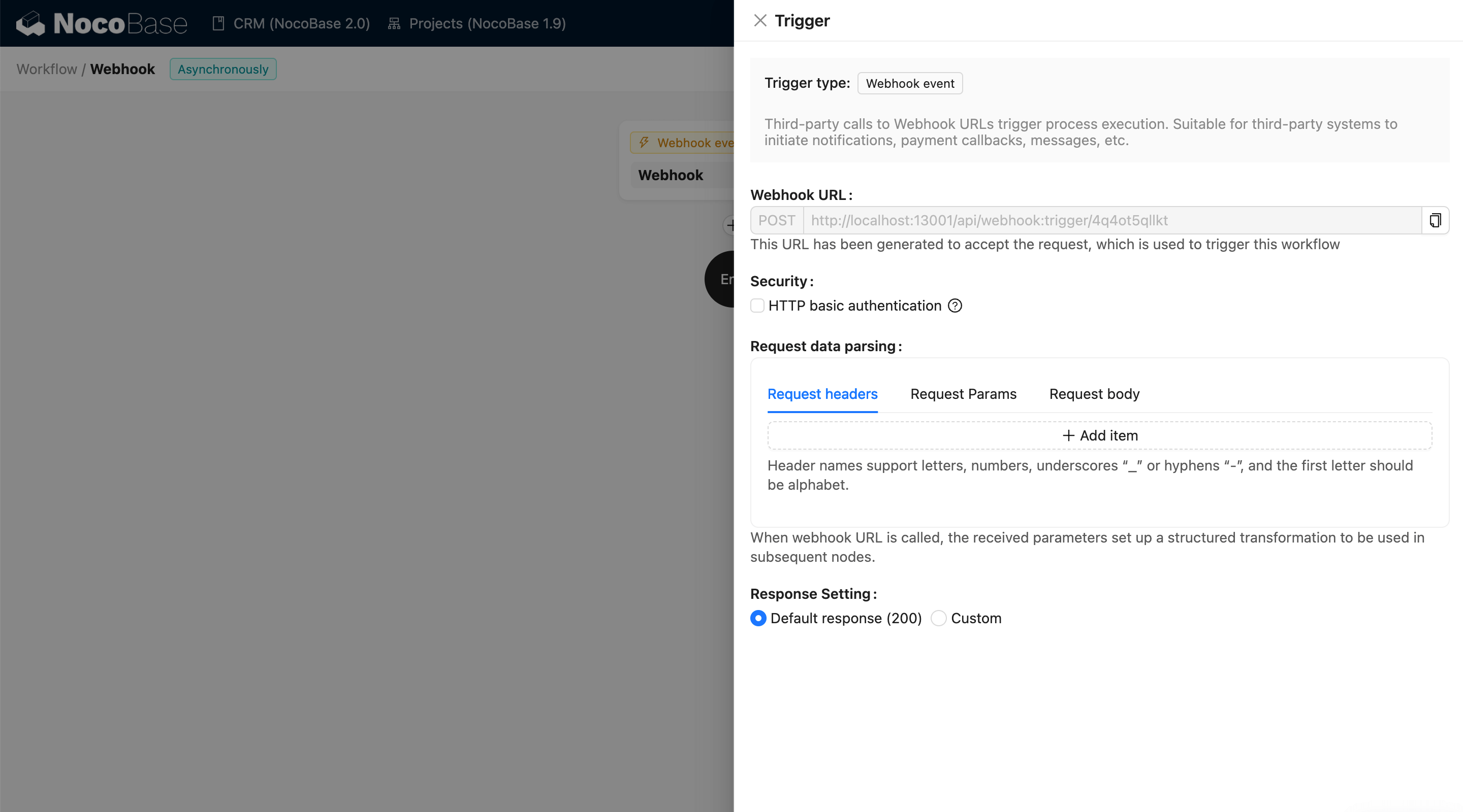 NocoBase 演示界面