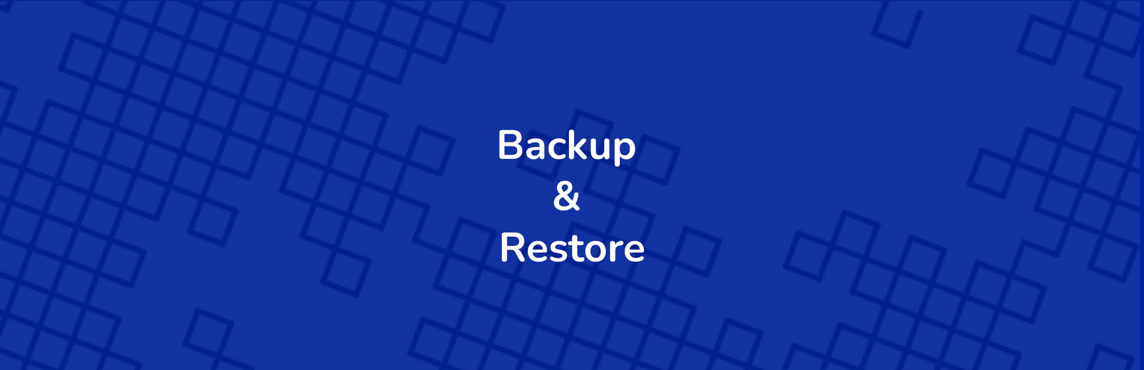 How to Backup and Restore NocoBase