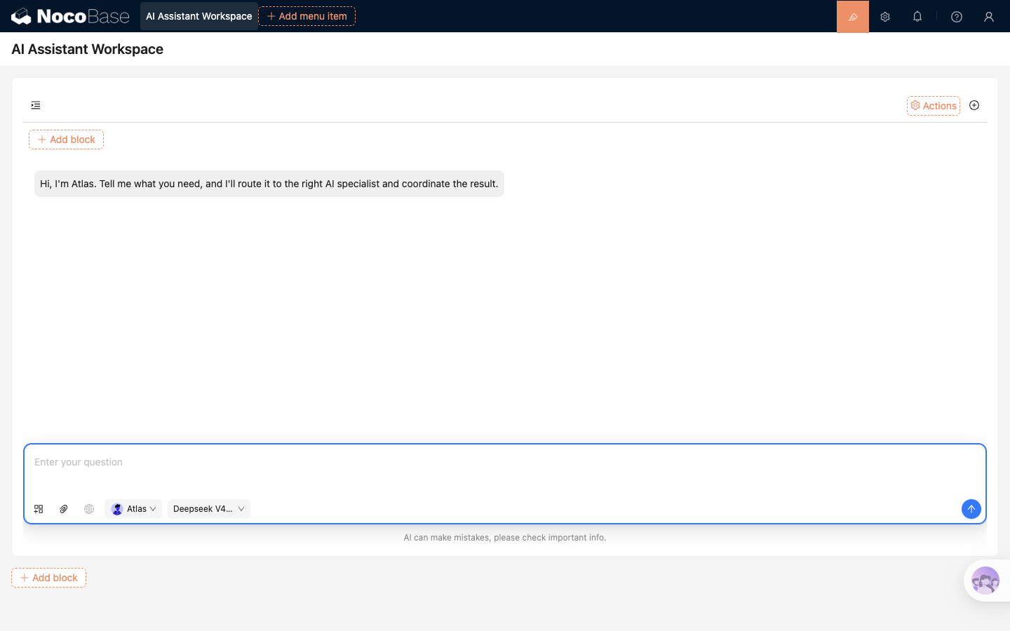 Block AI Chat box