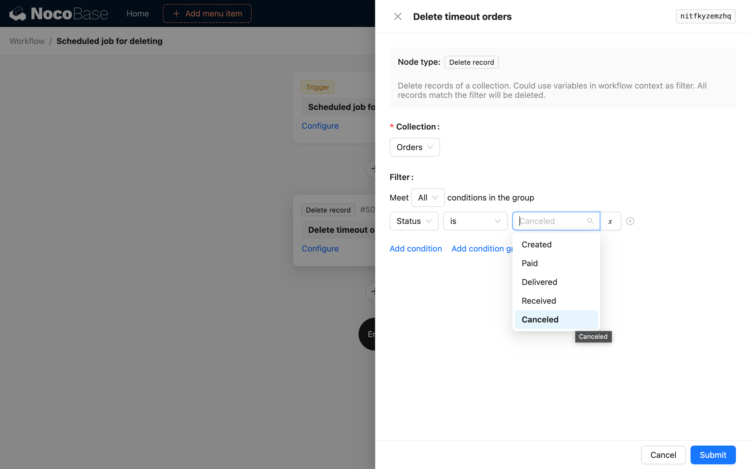 Delete node_Example_Node configuration
