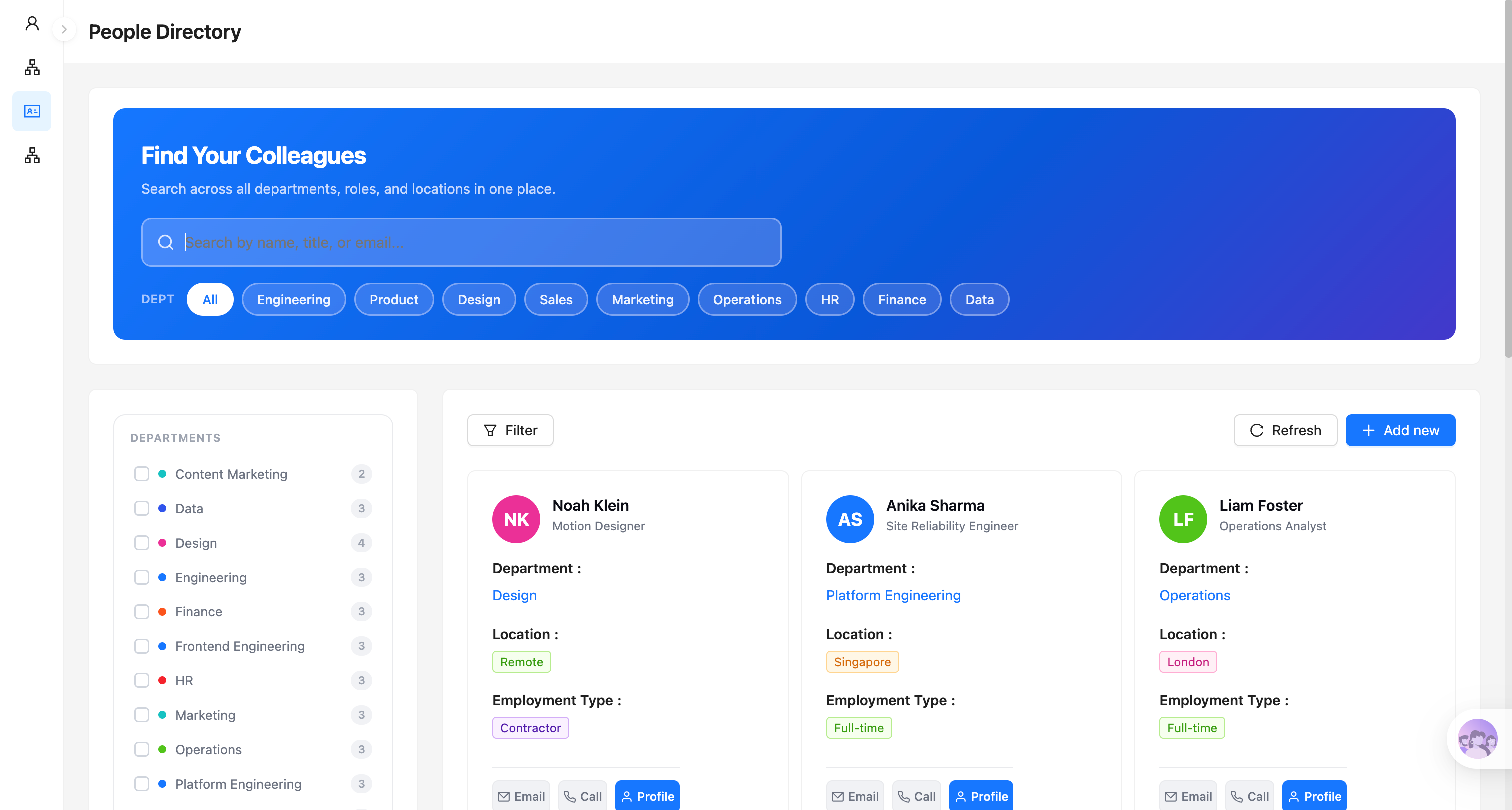 Contact management system
