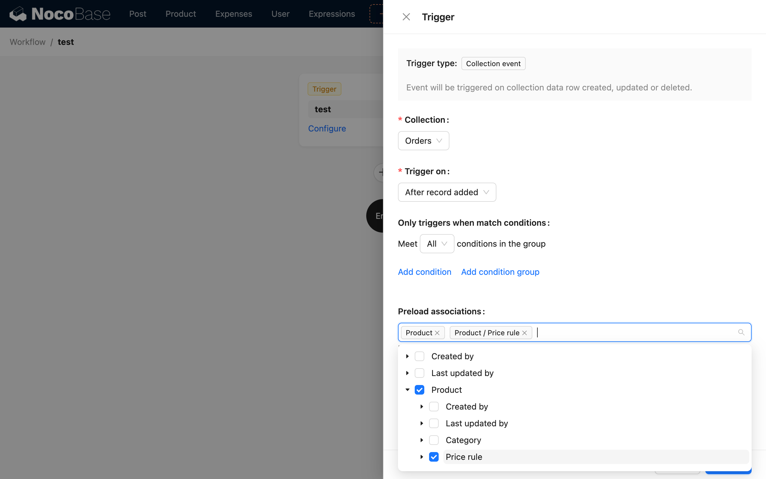 Collection Event_Trigger Configuration
