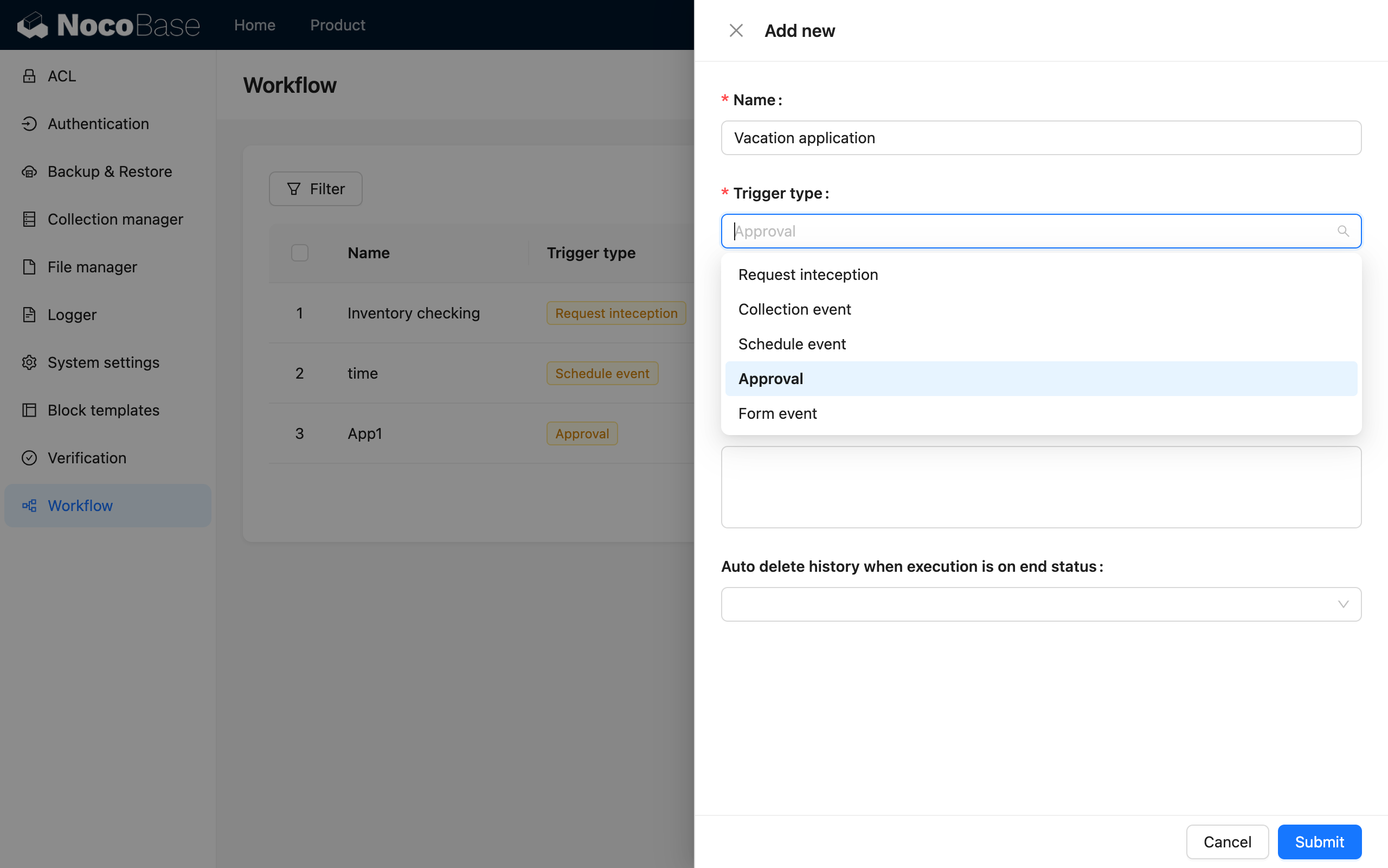 Approval Trigger_Create Approval Workflow