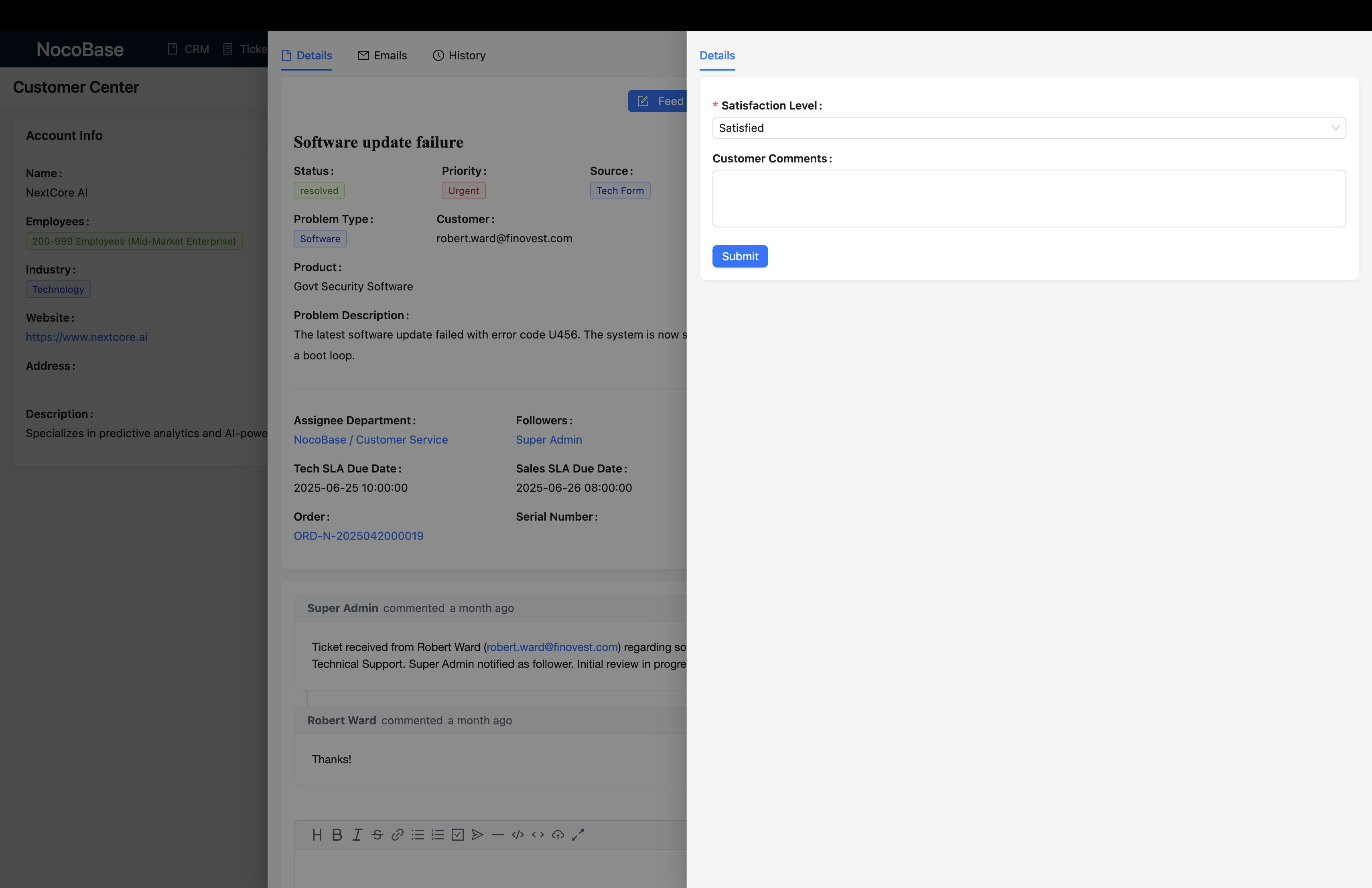 NocoBase 演示界面