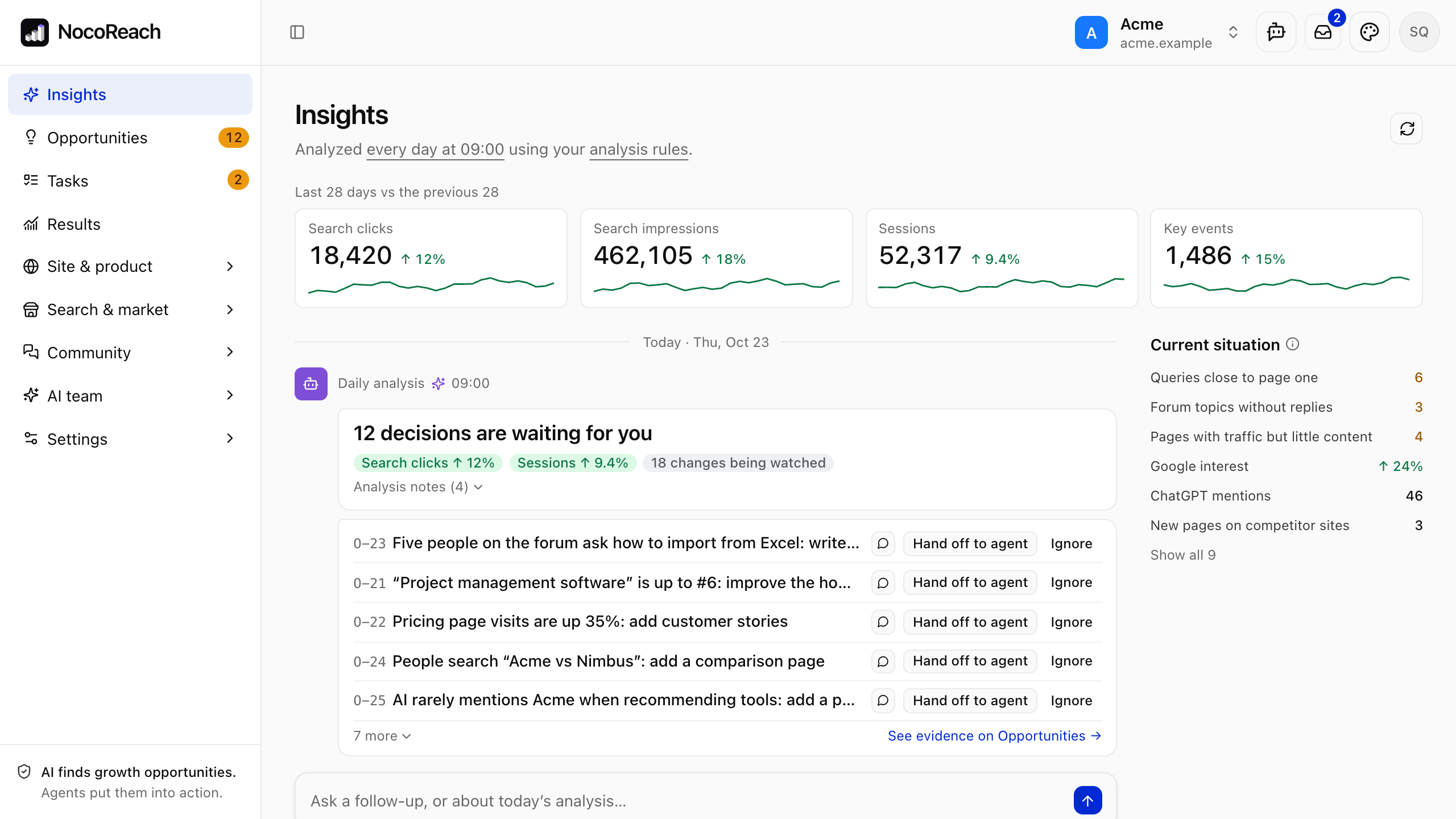 NocoReach Insights